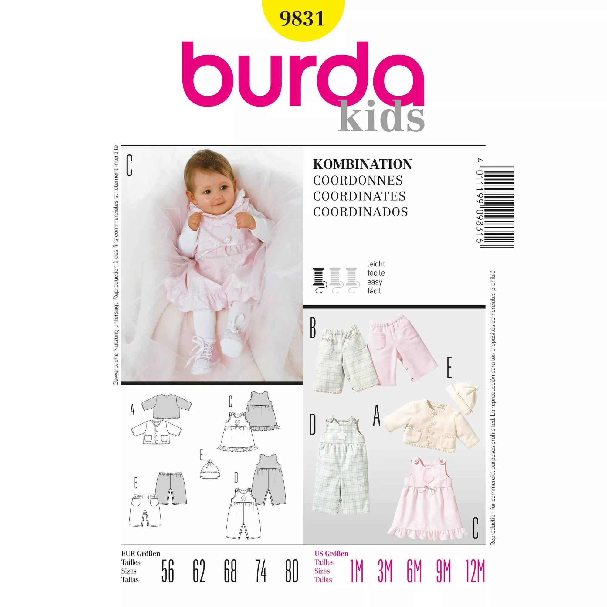 Burda Schnittmuster, Kombination