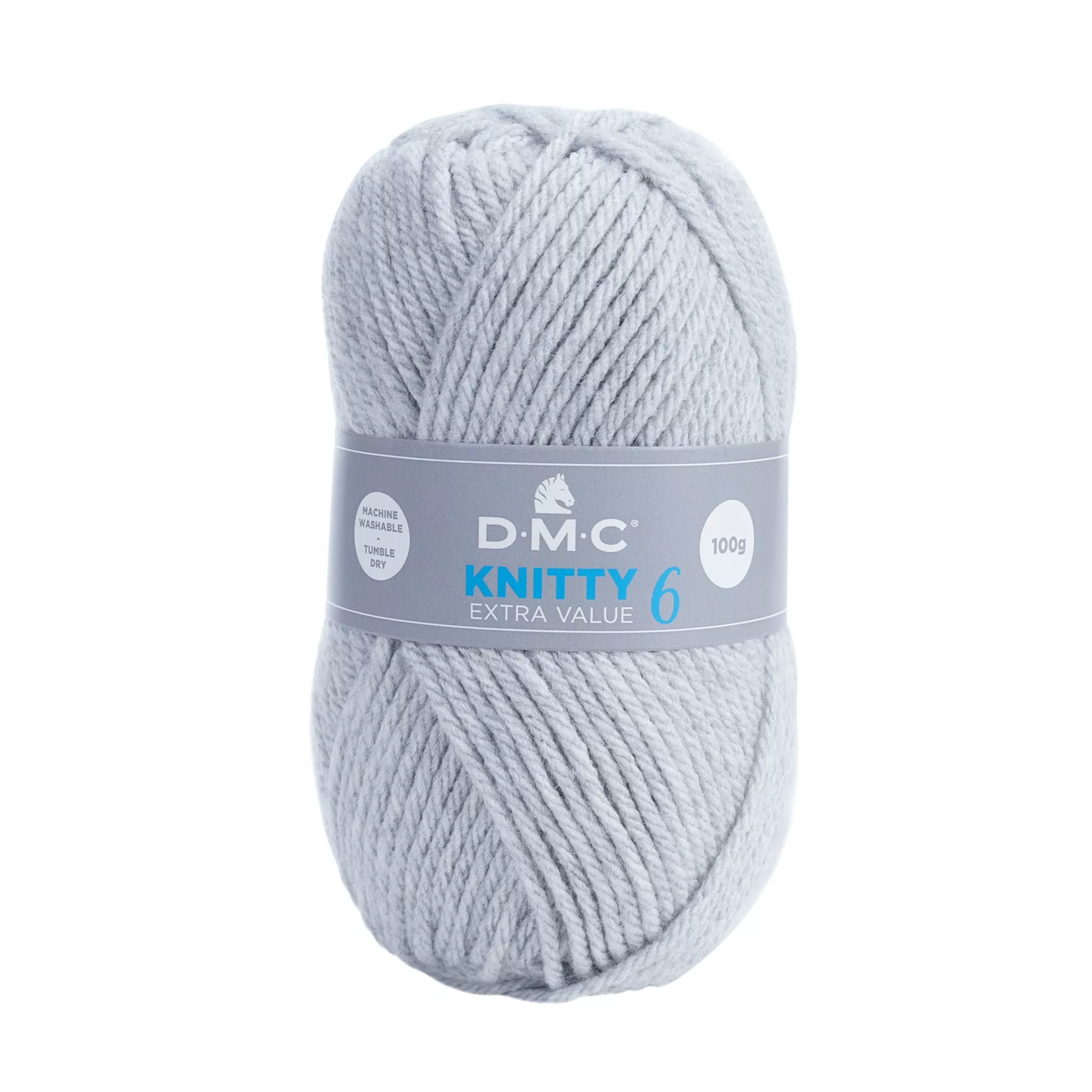 DMC Wolle Knitty 6 hellgrau