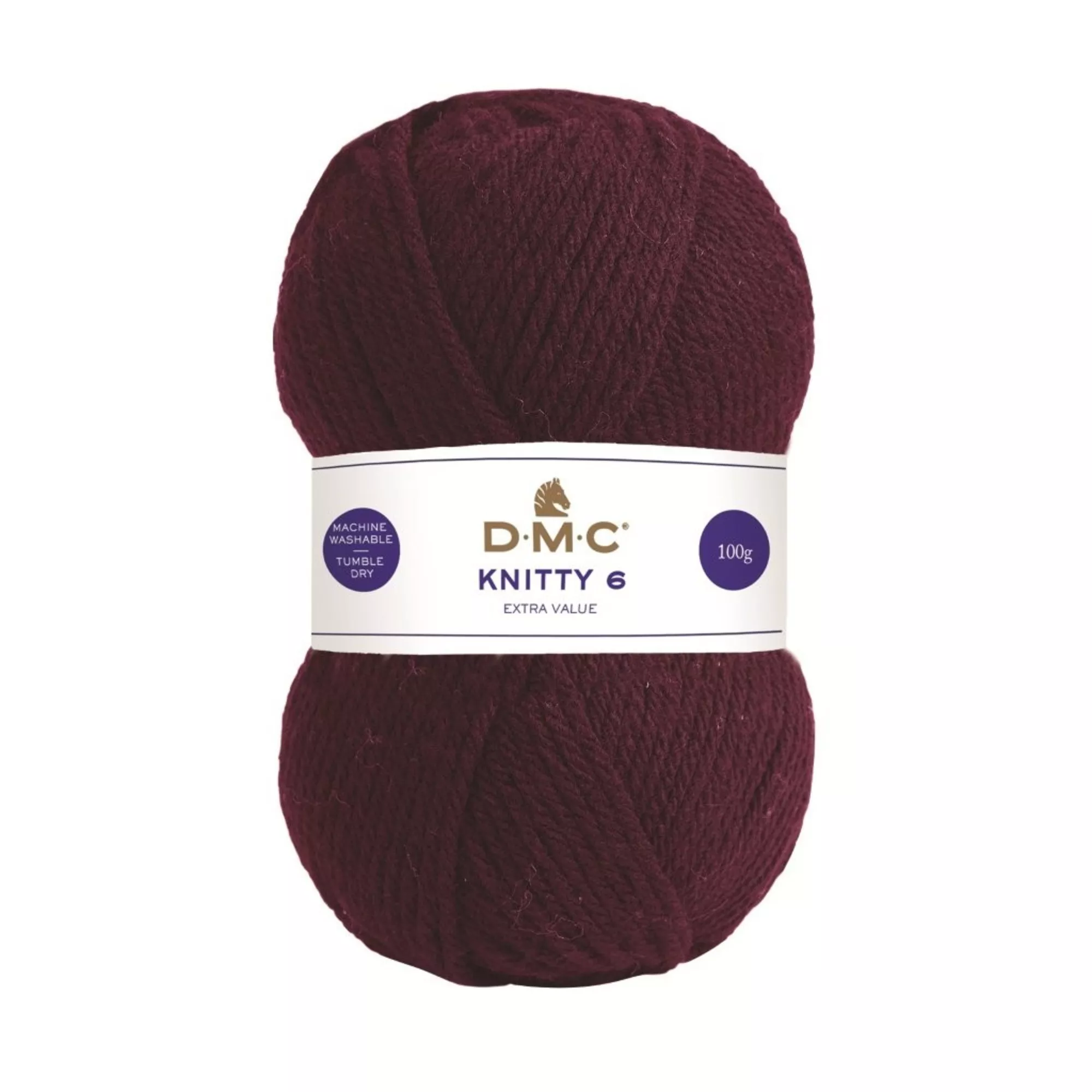 DMC Wolle Knitty 6 bordeaux