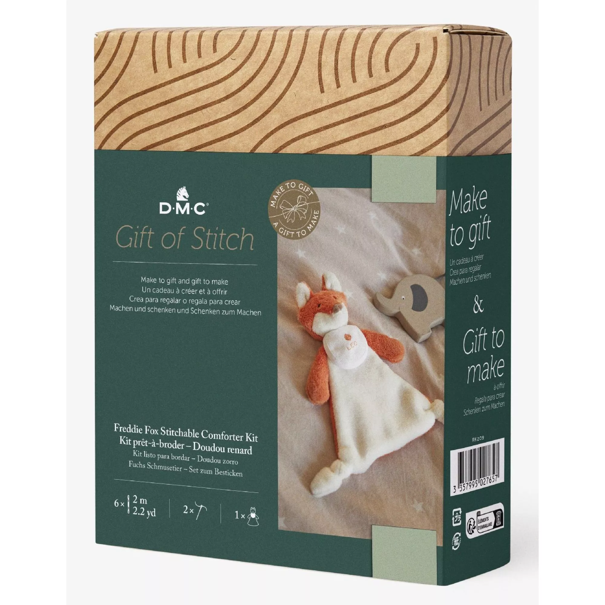DMC Gift of Stitch Stick-Set Plüschtier Fuchs Freddie