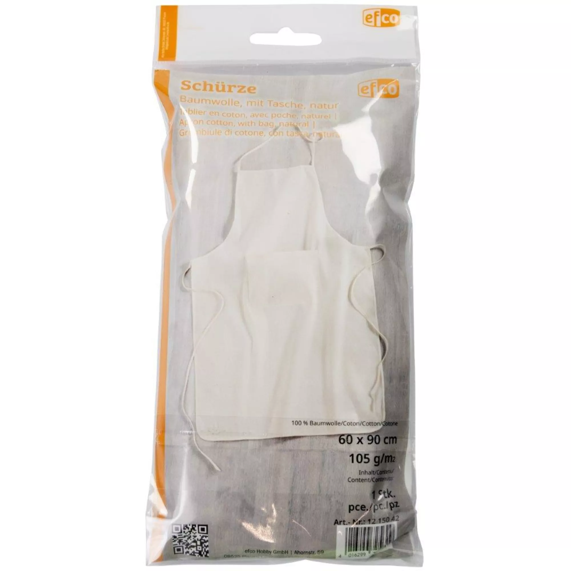 EFCO Schürze mit Tasche, Baumwolle