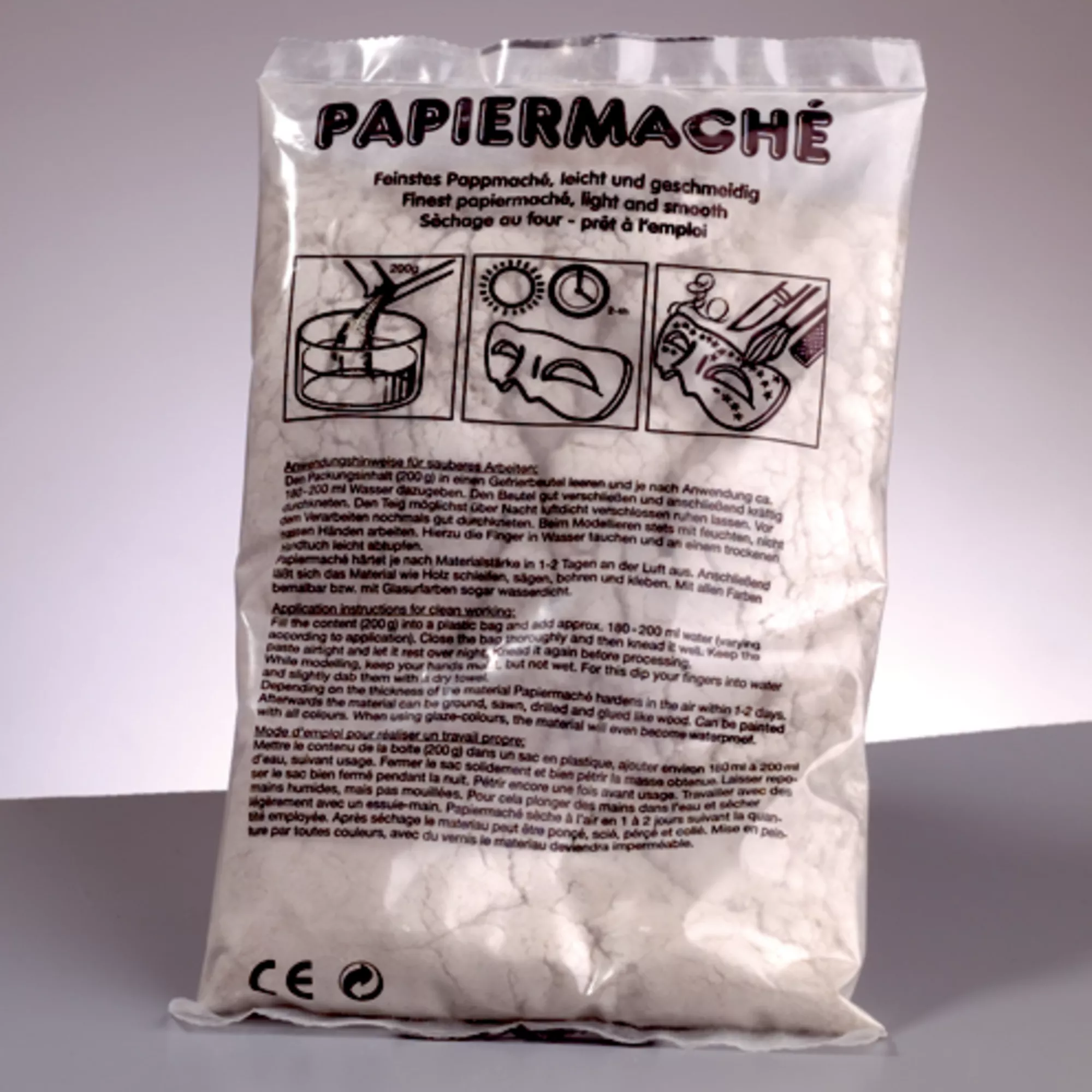 EFCO Papiermaché  weiss, 200 g
