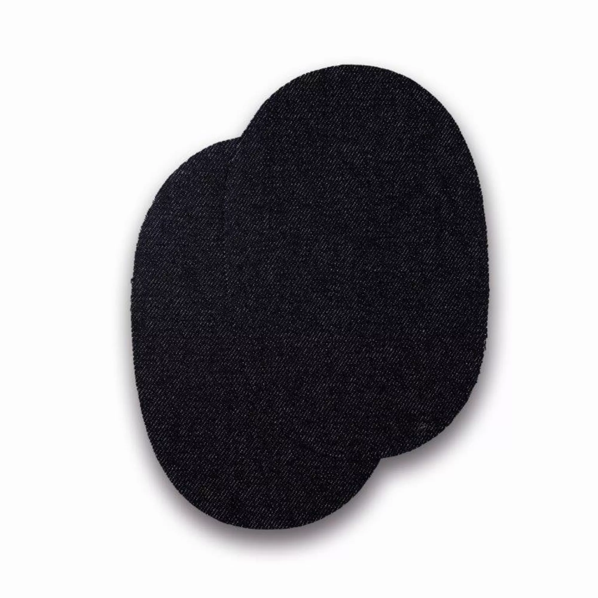 Edelweiss Flickstoff Jeans oval, schwarz melliert