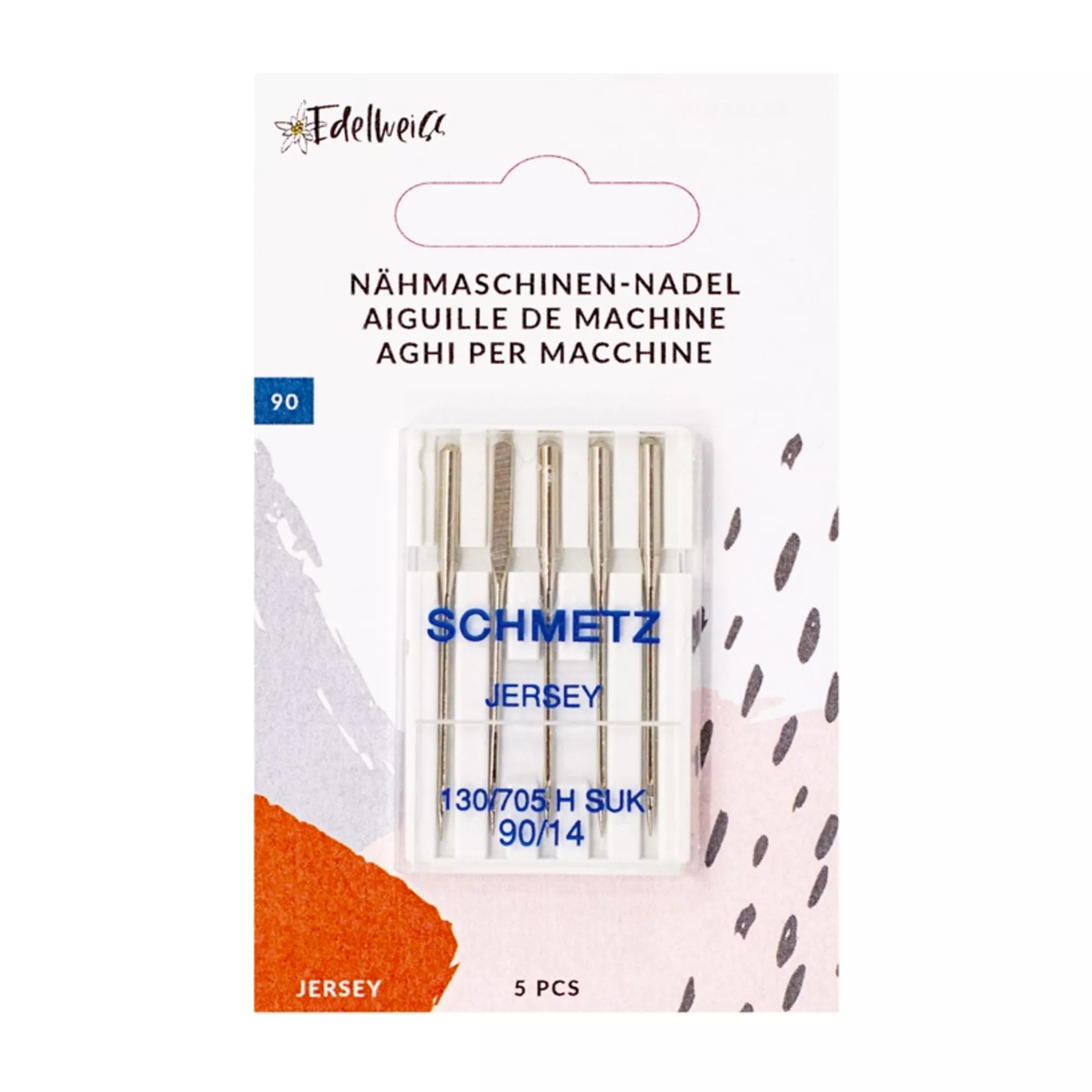 Edelweiss Nähmaschinennadel Jersey Kugelspitze
