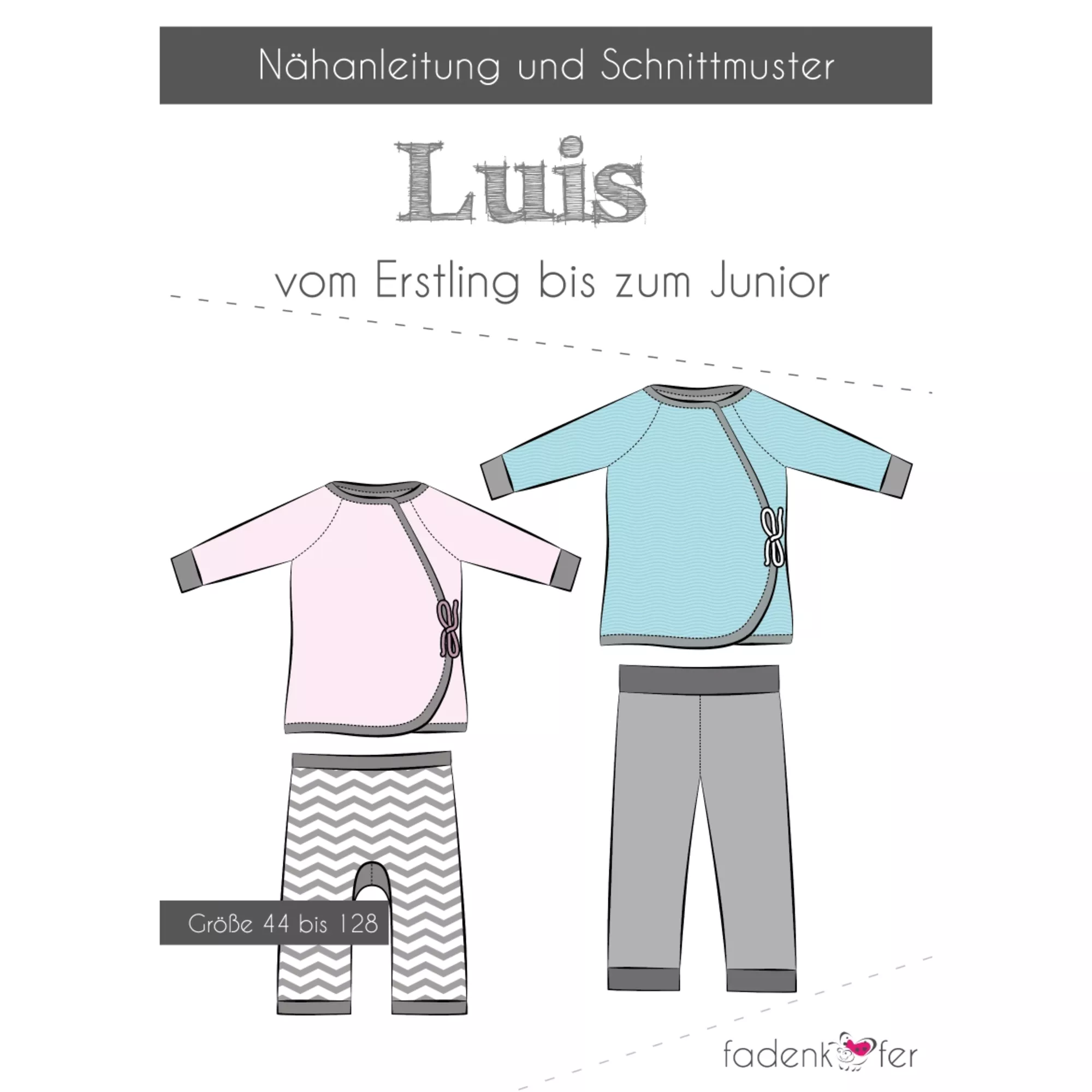 Fadenkäfer Papierschnittmuster Erstlingsset Luis