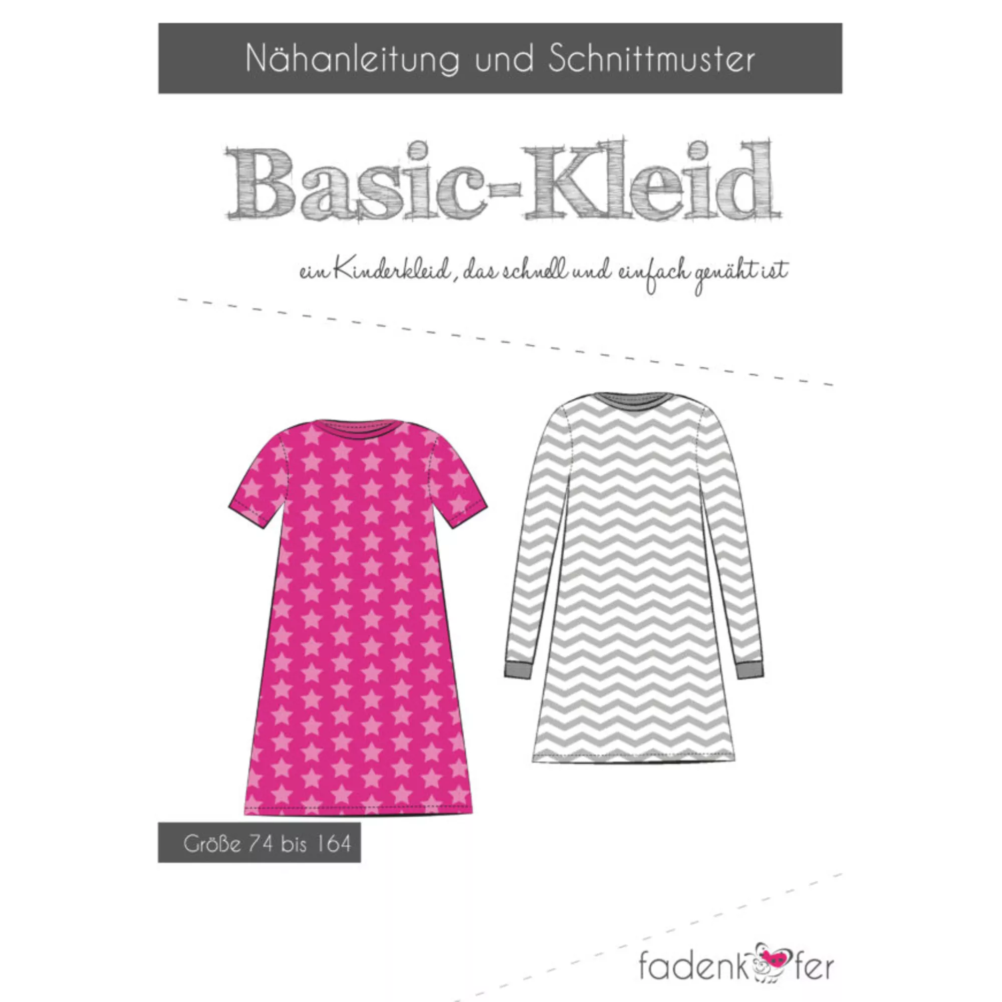 Fadenkäfer Papierschnittmuster Basickleid