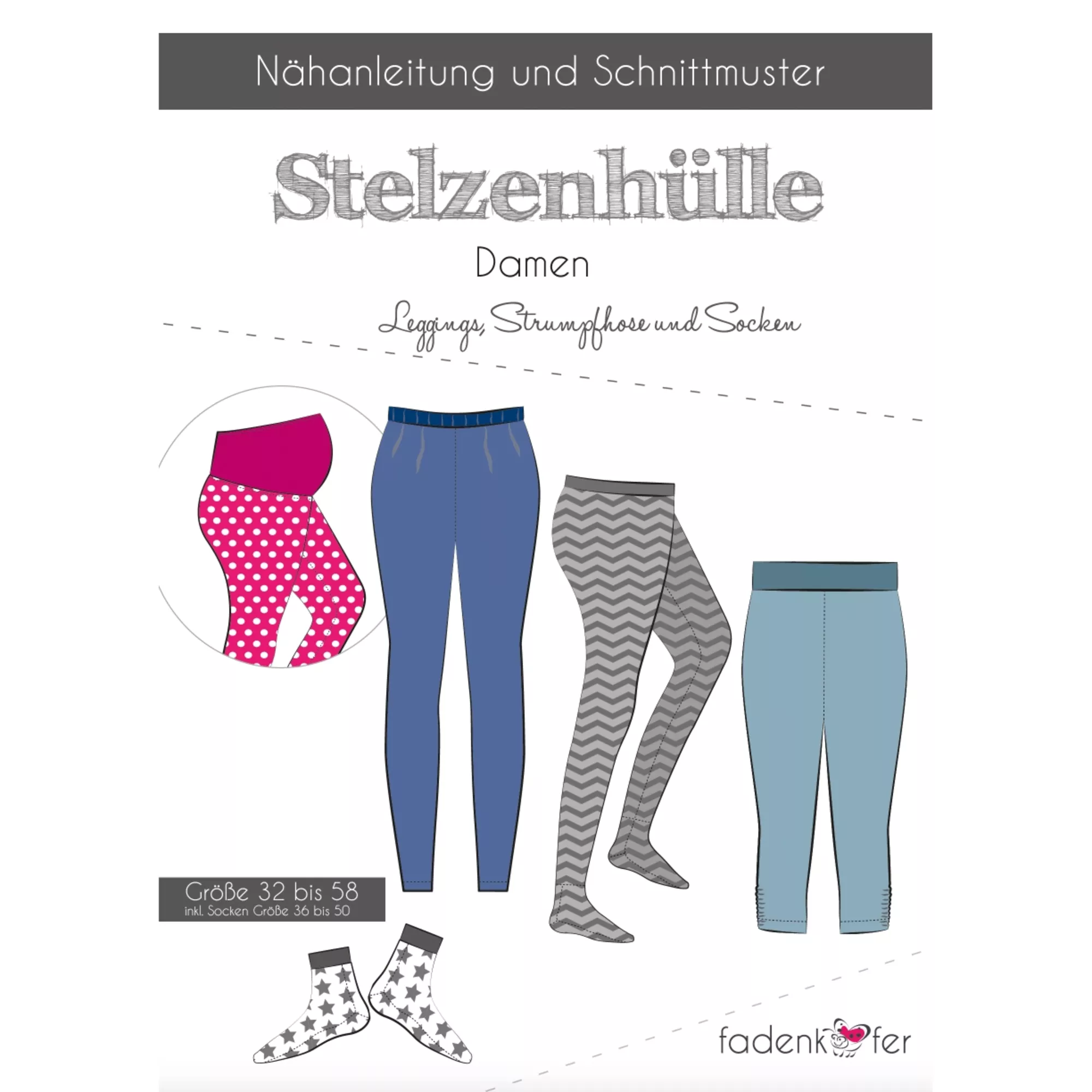 Fadenkäfer Papierschnittmuster Stelzenhülle