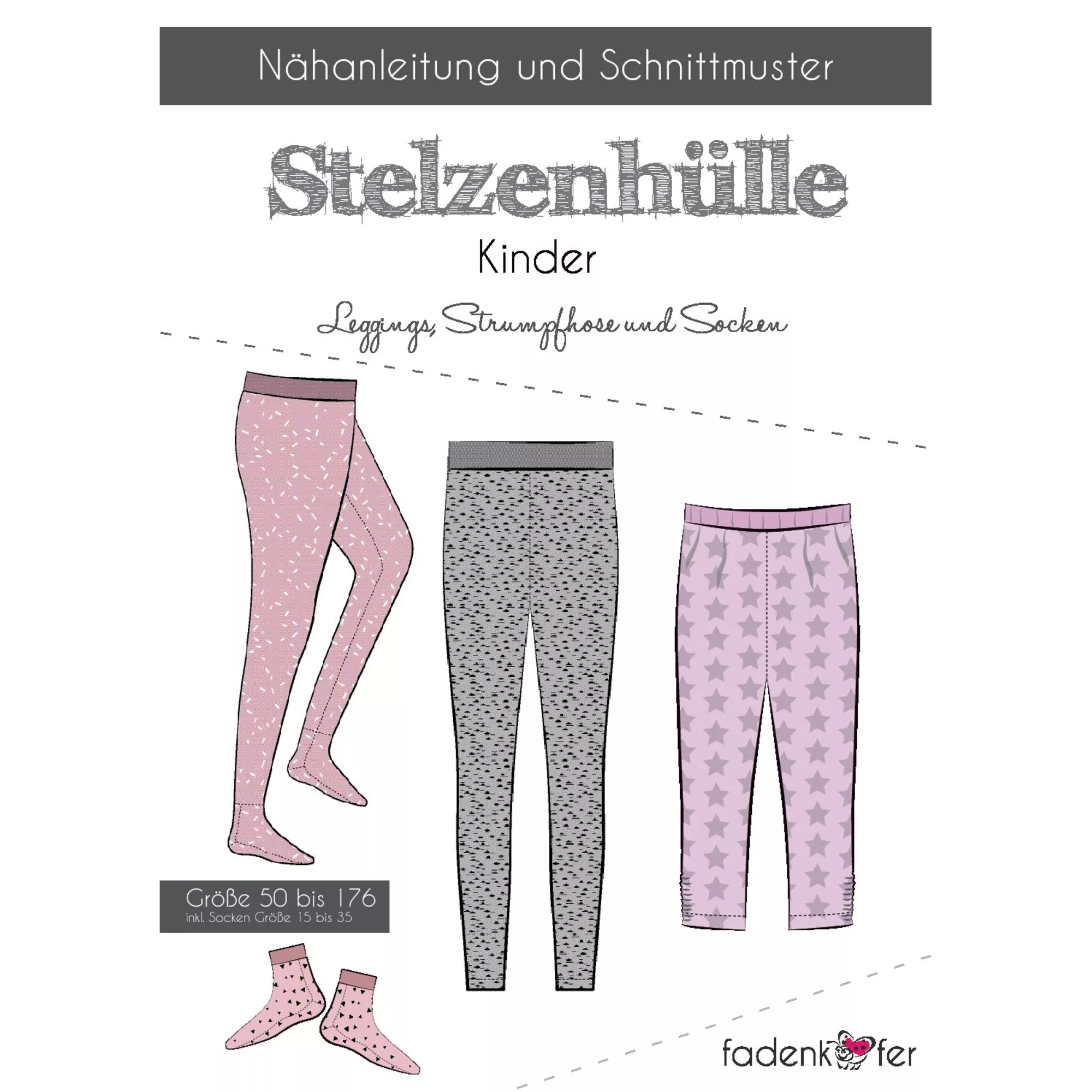 Fadenkäfer Papierschnittmuster Stelzenhülle
