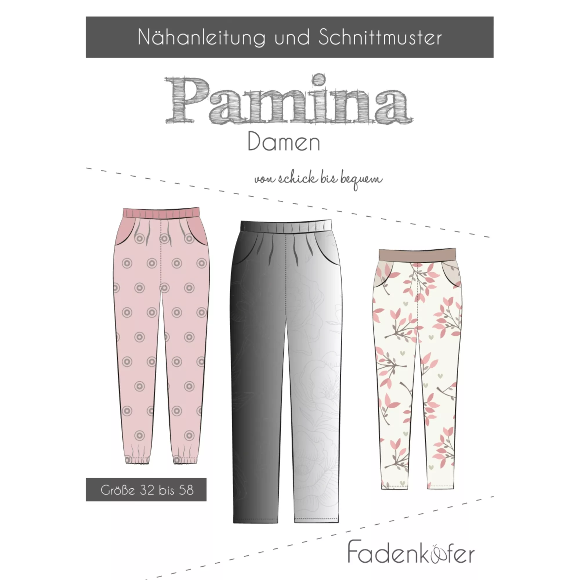 Fadenkäfer Papierschnittmuster Pamina