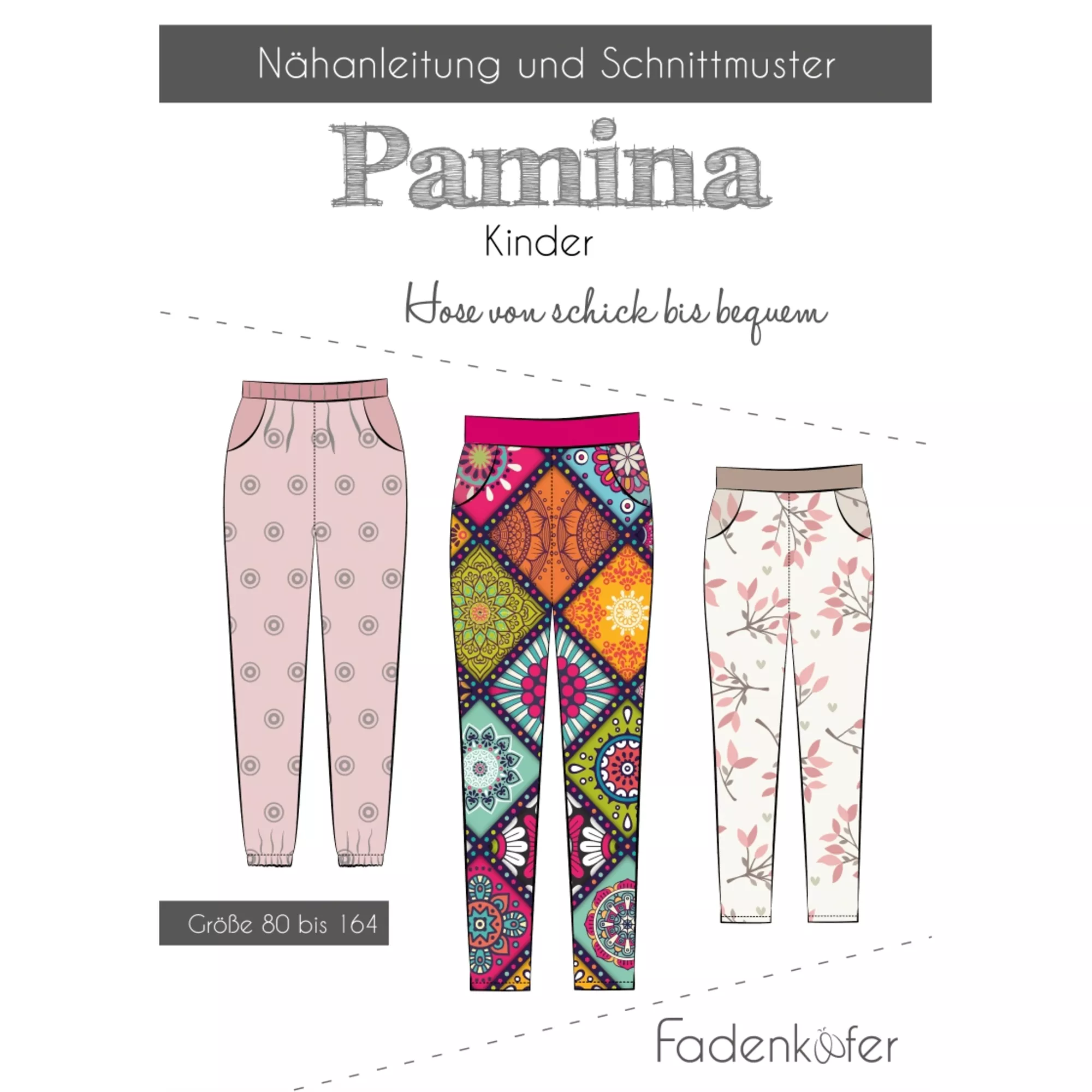 Fadenkäfer Papierschnittmuster Pamina