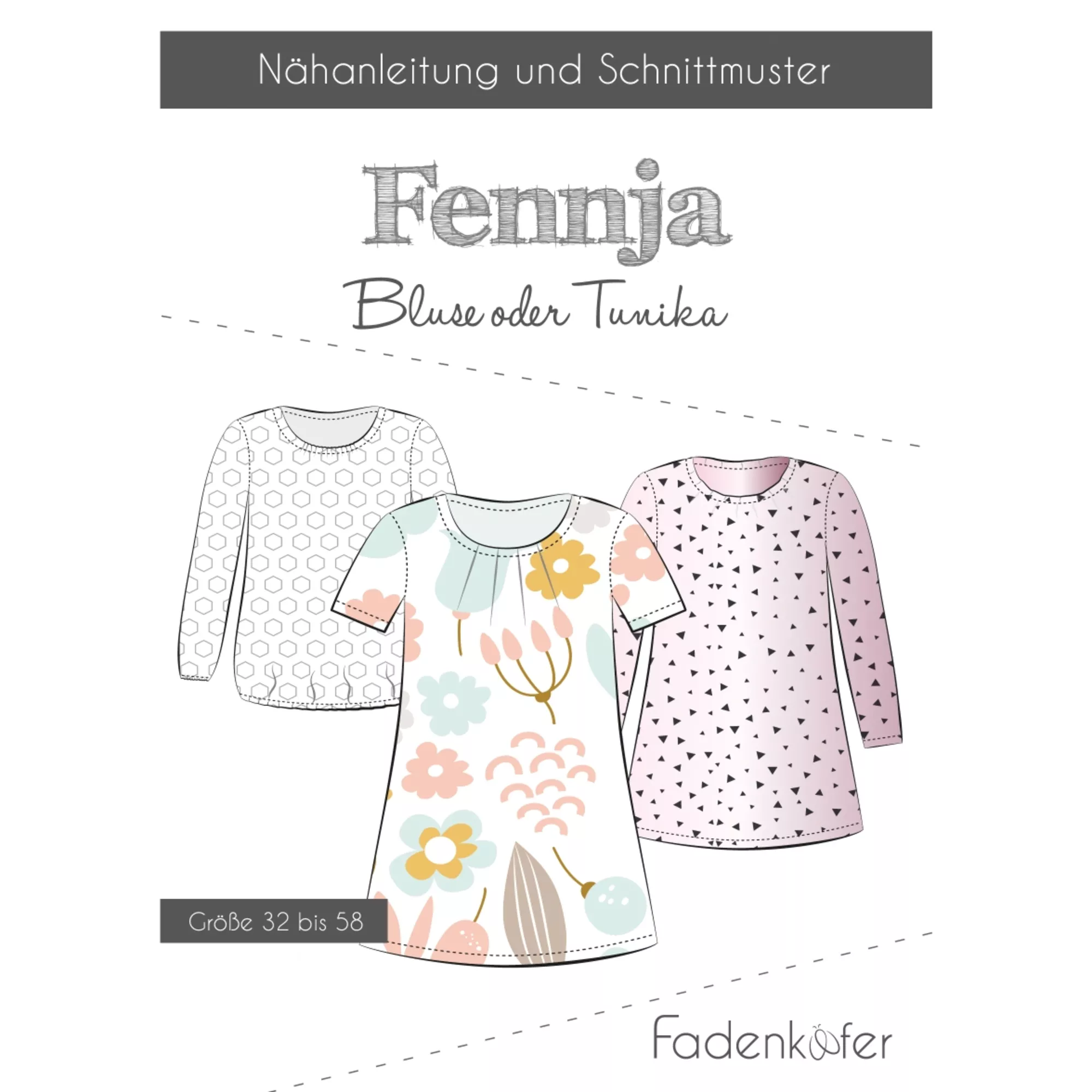 Fadenkäfer Papierschnittmuster Fennja