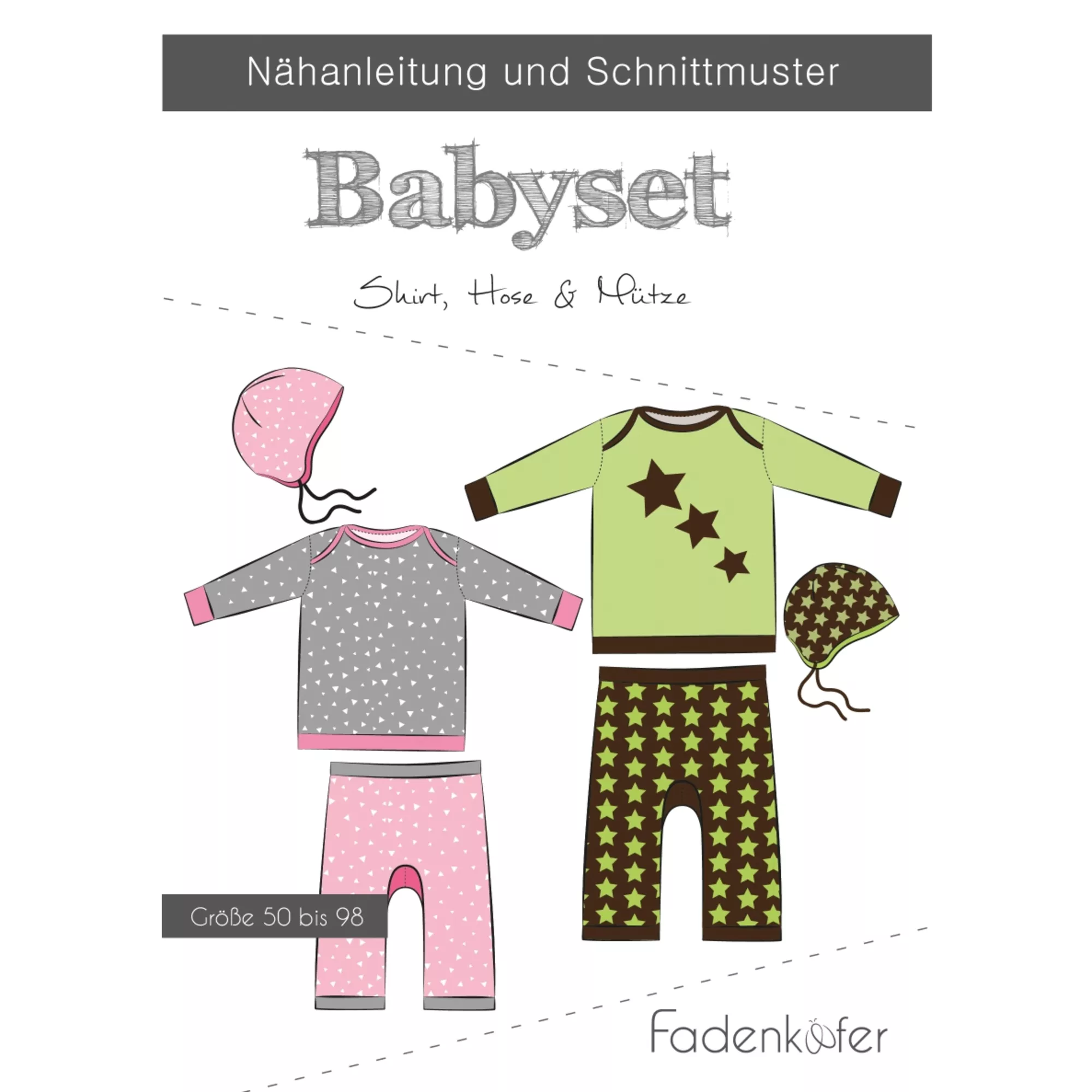 Fadenkäfer Papierschnittmuster Babyset