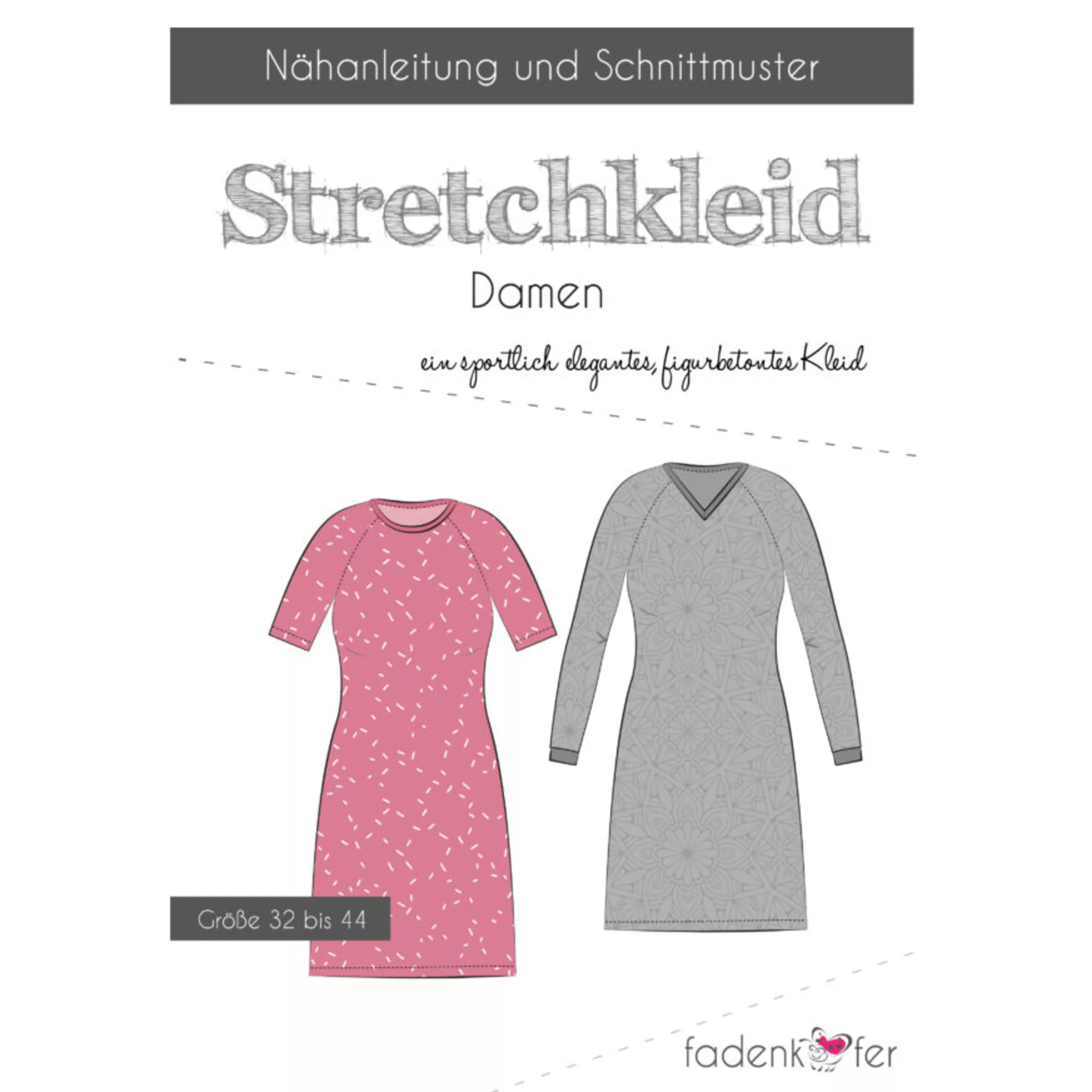 Fadenkäfer Papierschnittmuster Stretchkleid Carolin