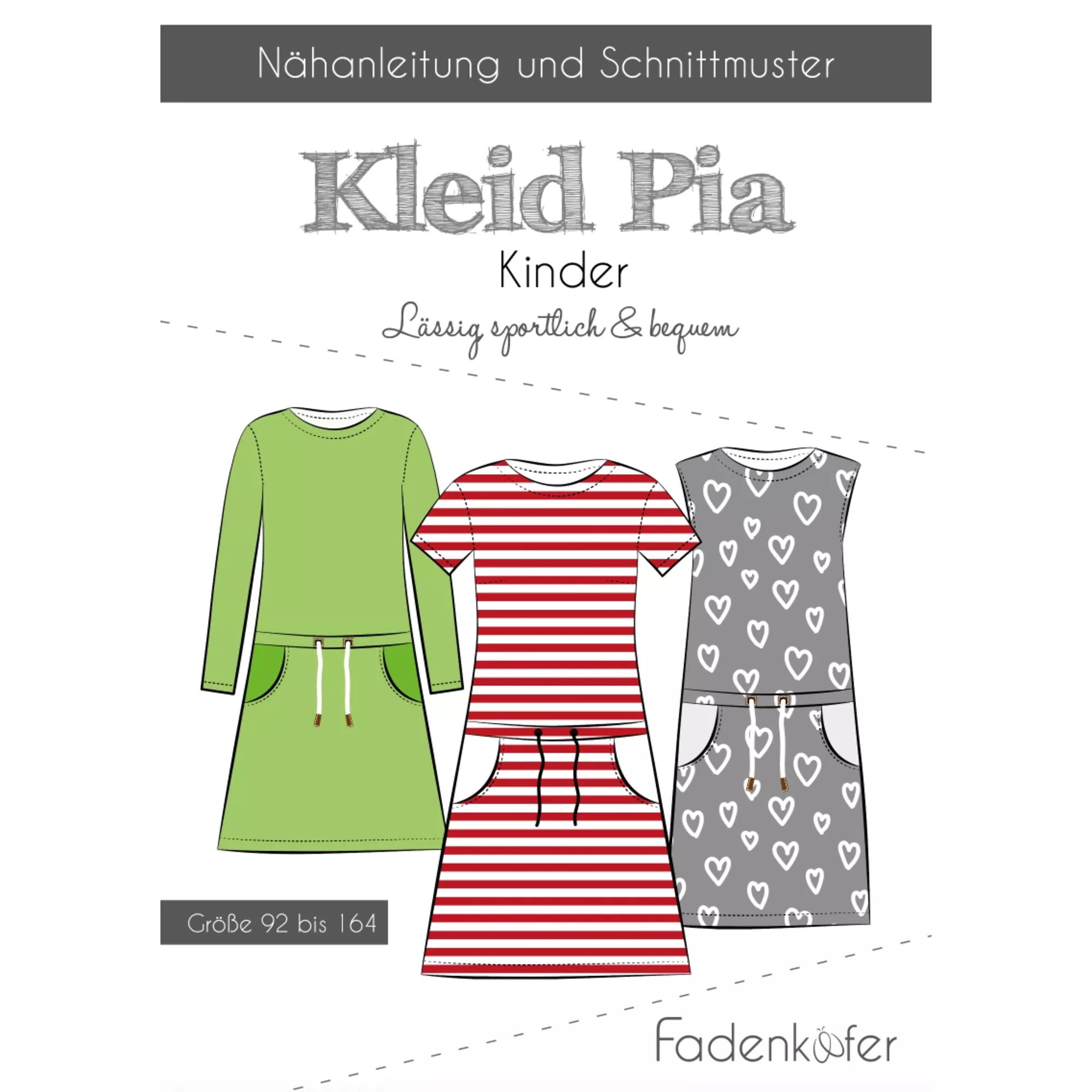 Fadenkäfer Papierschnittmuster Pia