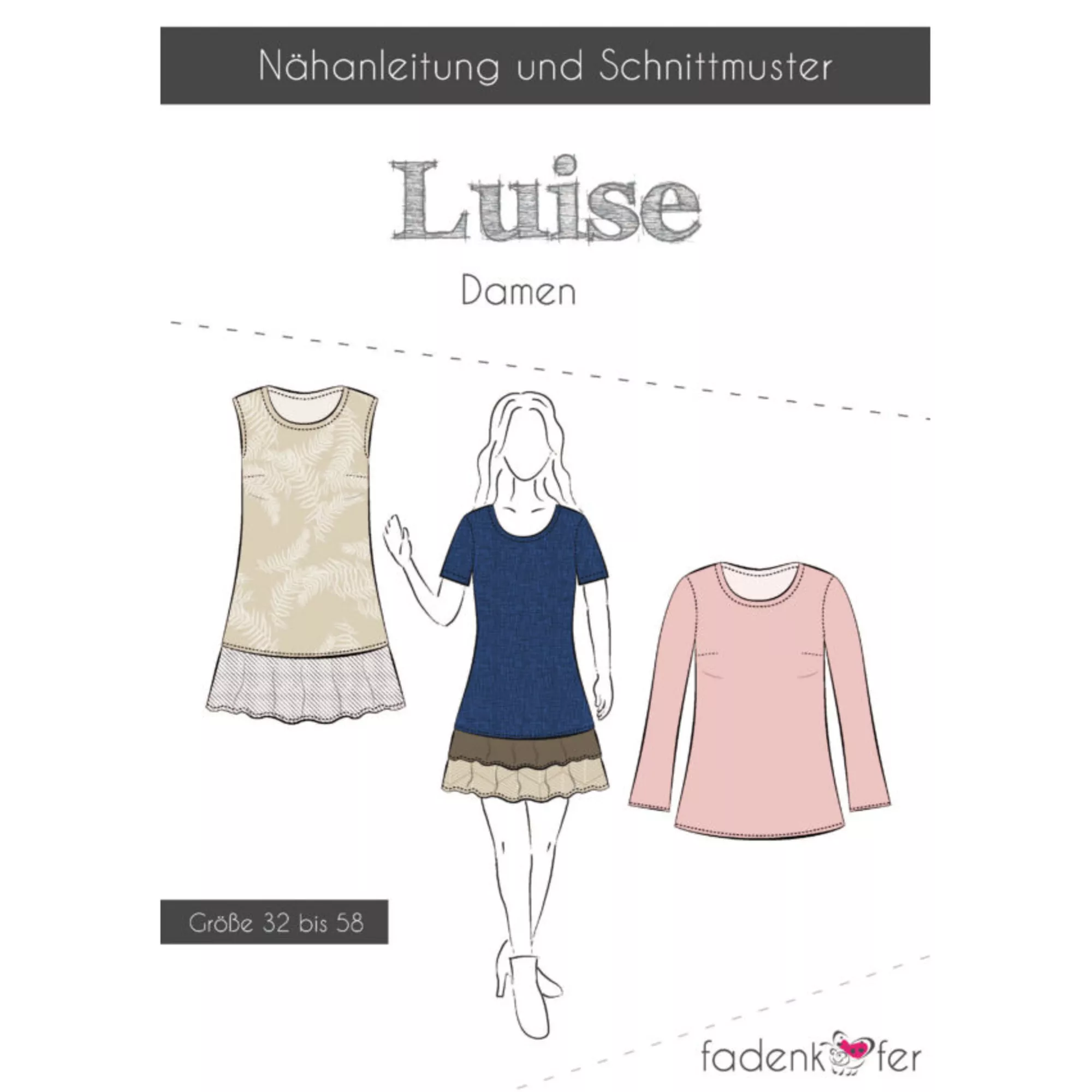 Fadenkäfer Papierschnittmuster Luise