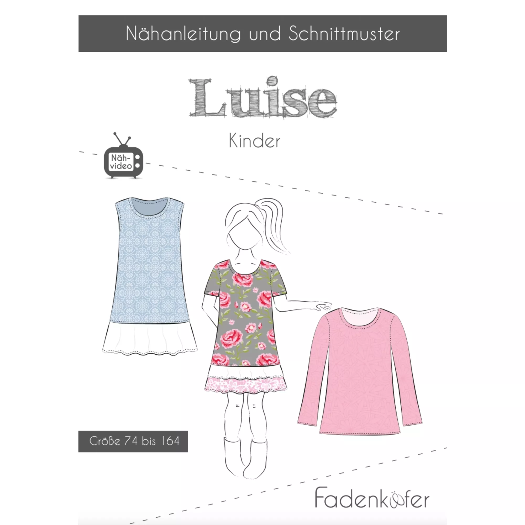 Fadenkäfer Papierschnittmuster Luise