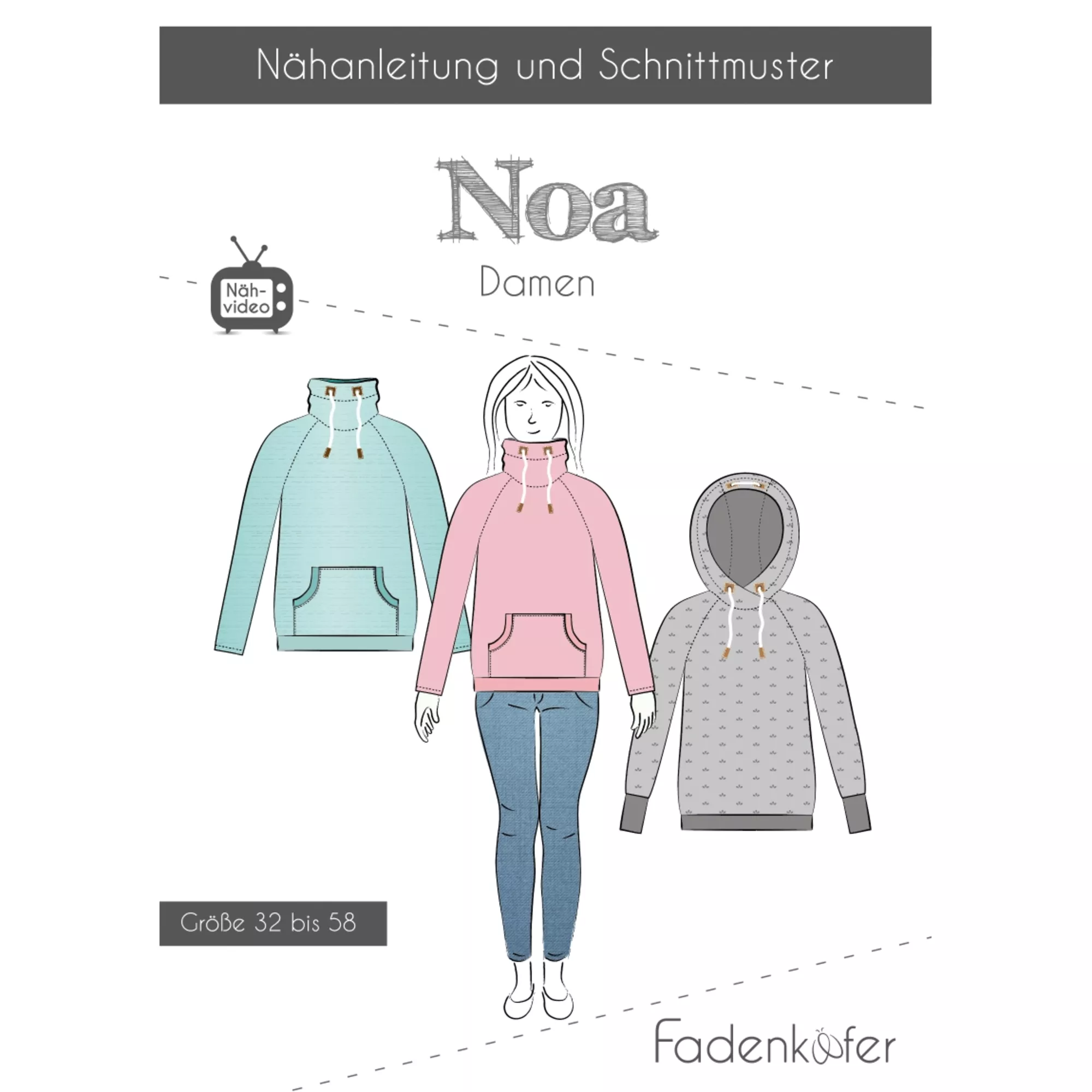 Fadenkäfer Papierschnittmuster Noa
