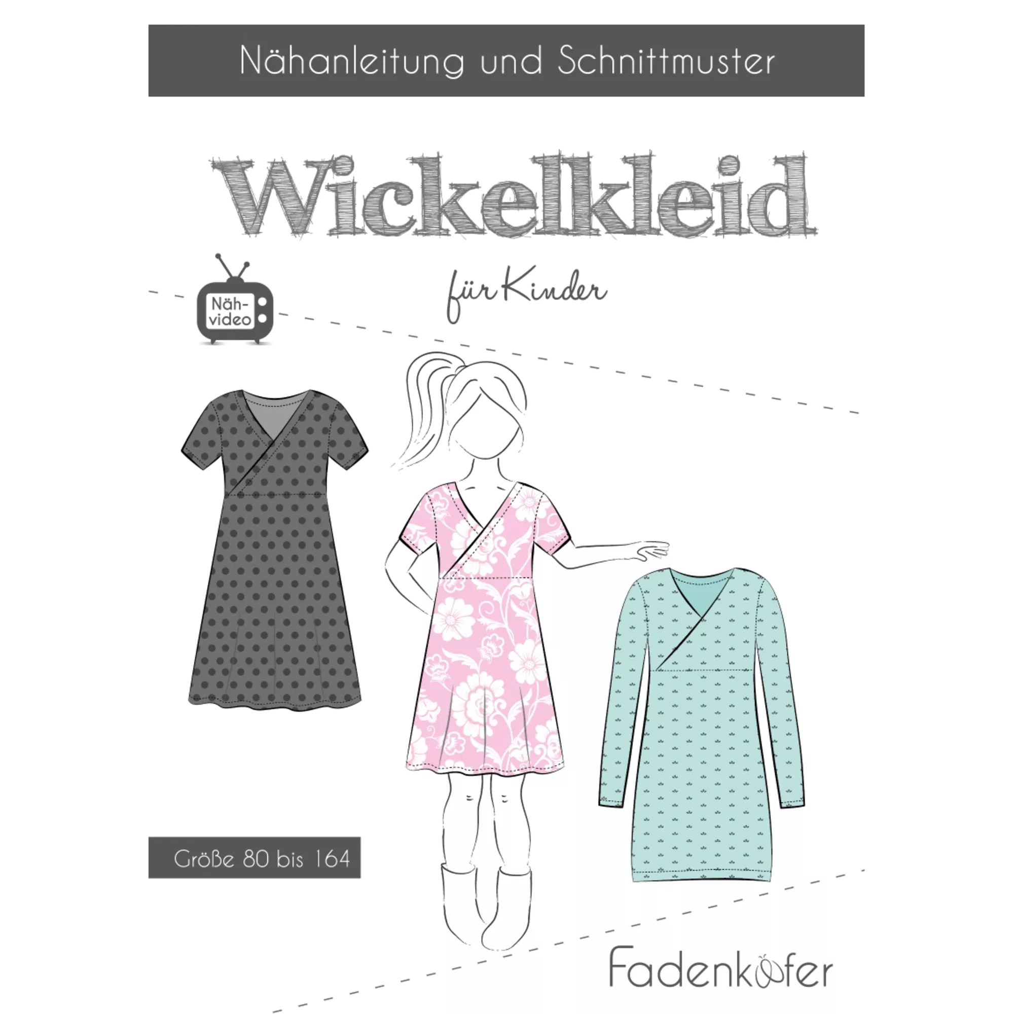 Fadenkäfer Papierschnittmuster Wickelkleid