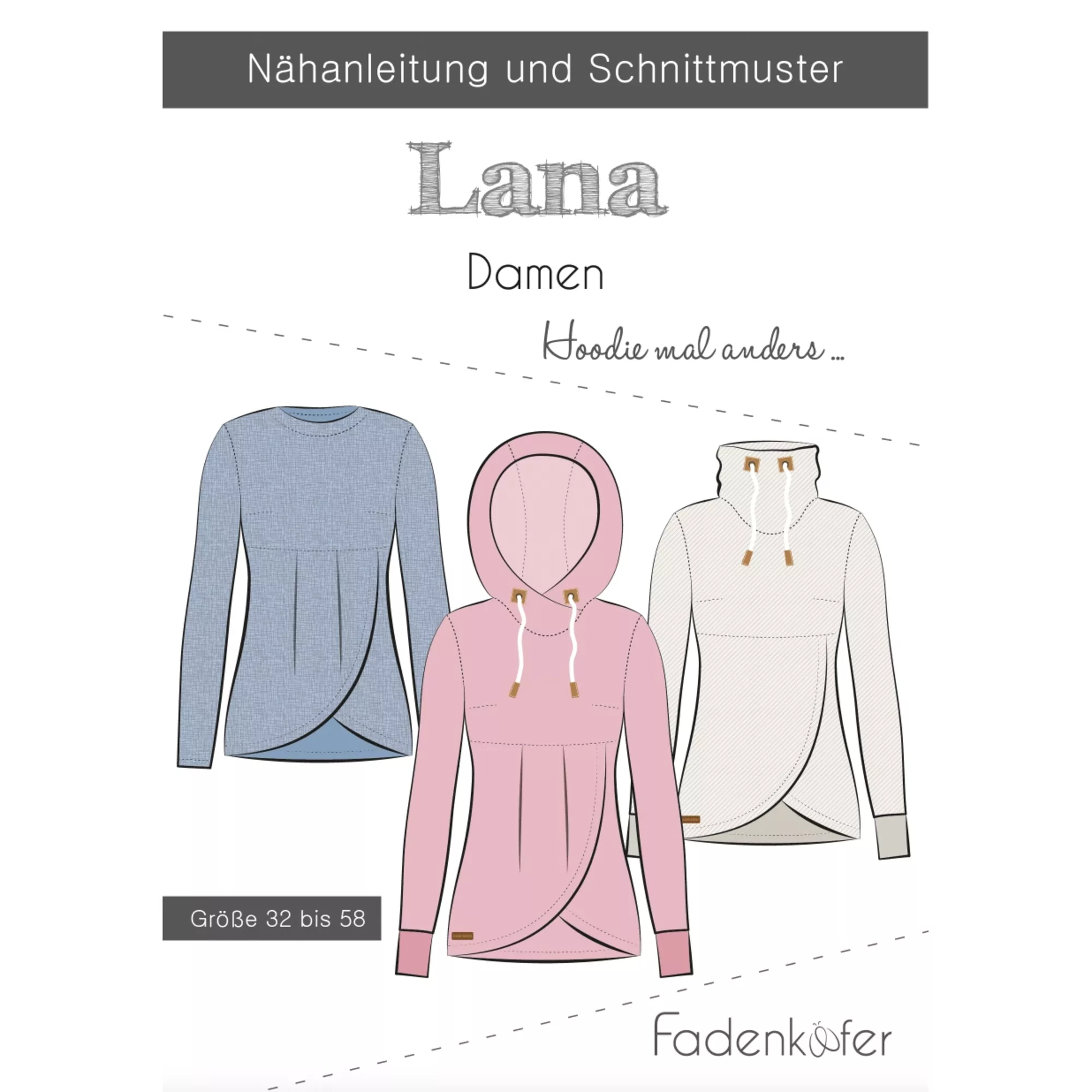 Fadenkäfer Papierschnittmuster Lana