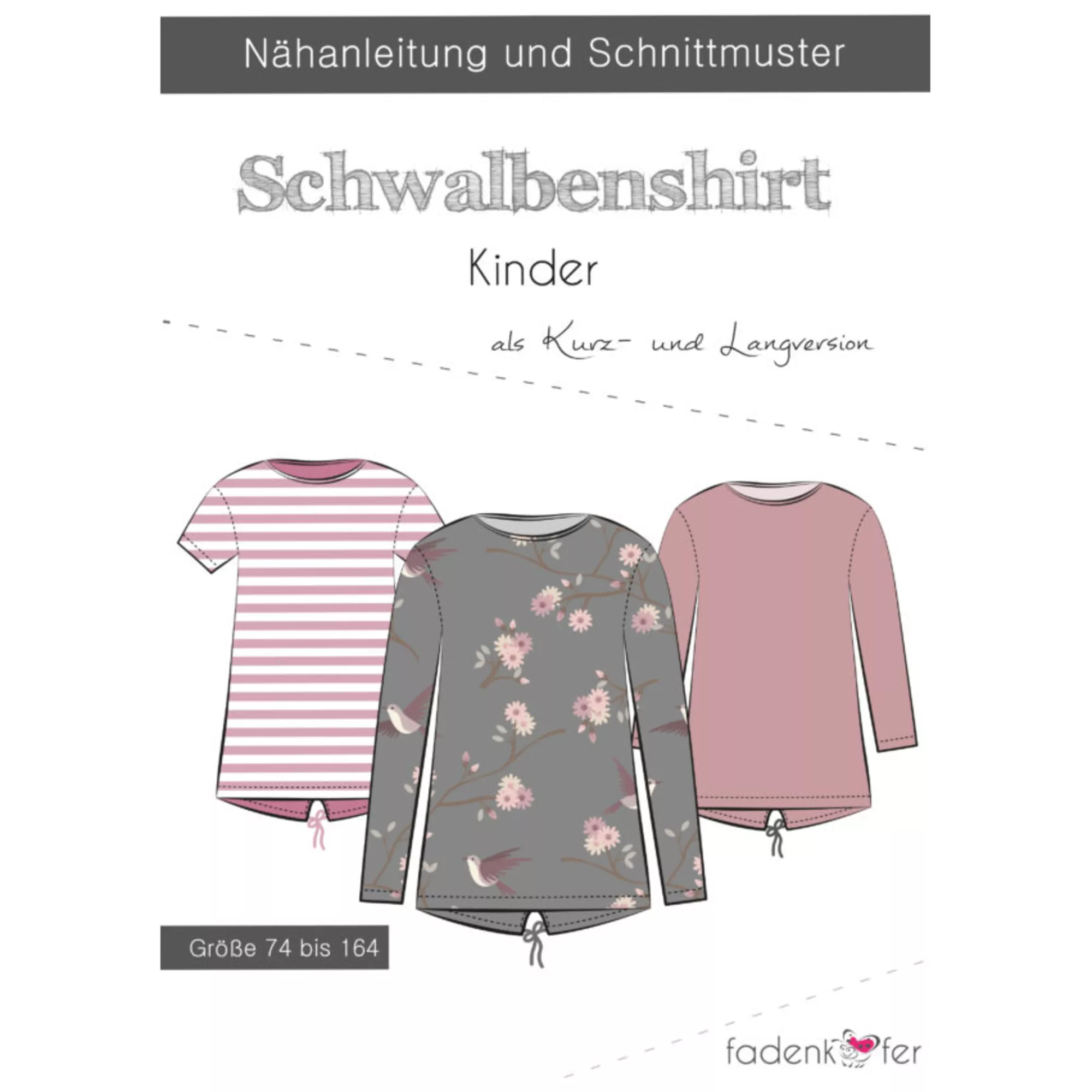 Fadenkäfer Papierschnittmuster Schwalbenshirt