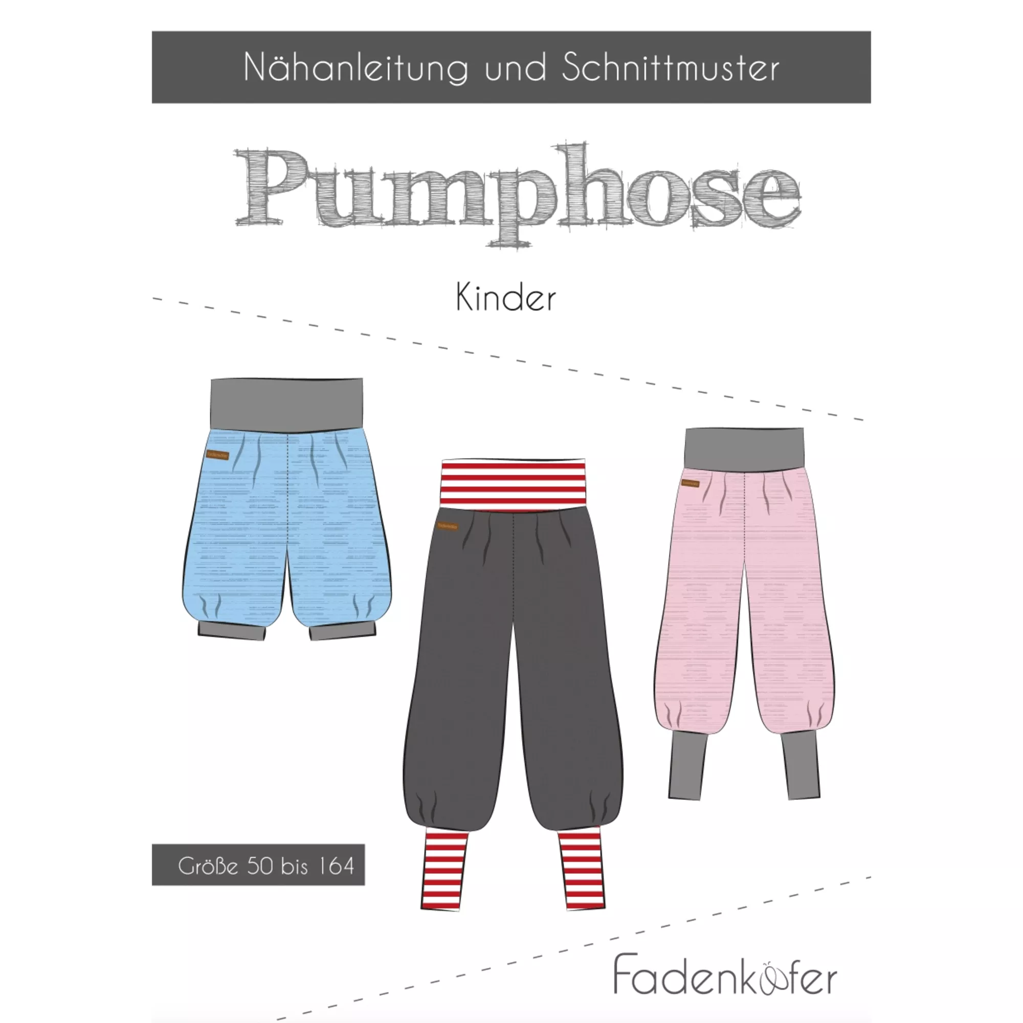 Fadenkäfer Papierschnittmuster Pumphose
