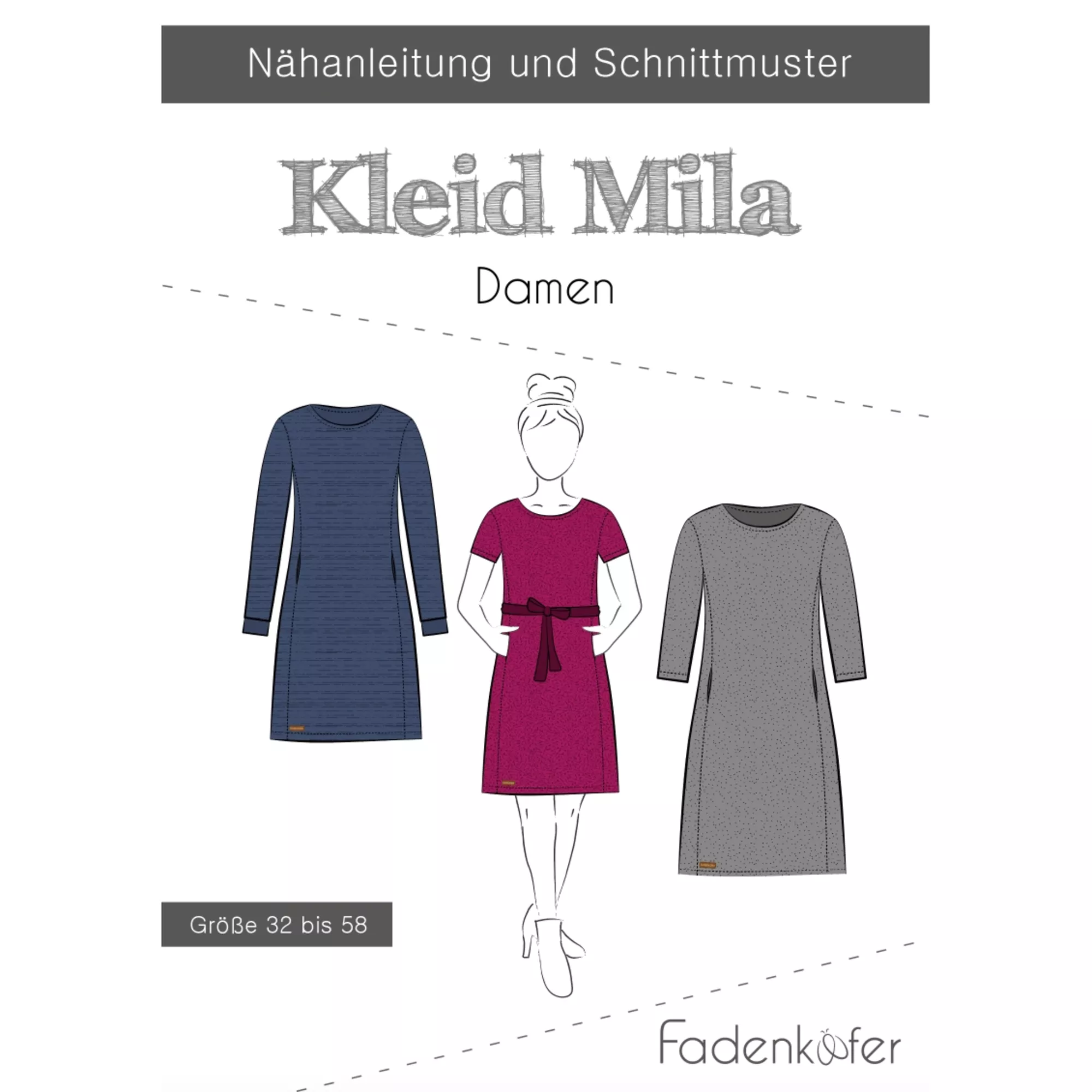 Fadenkäfer Papierschnittmuster Mila