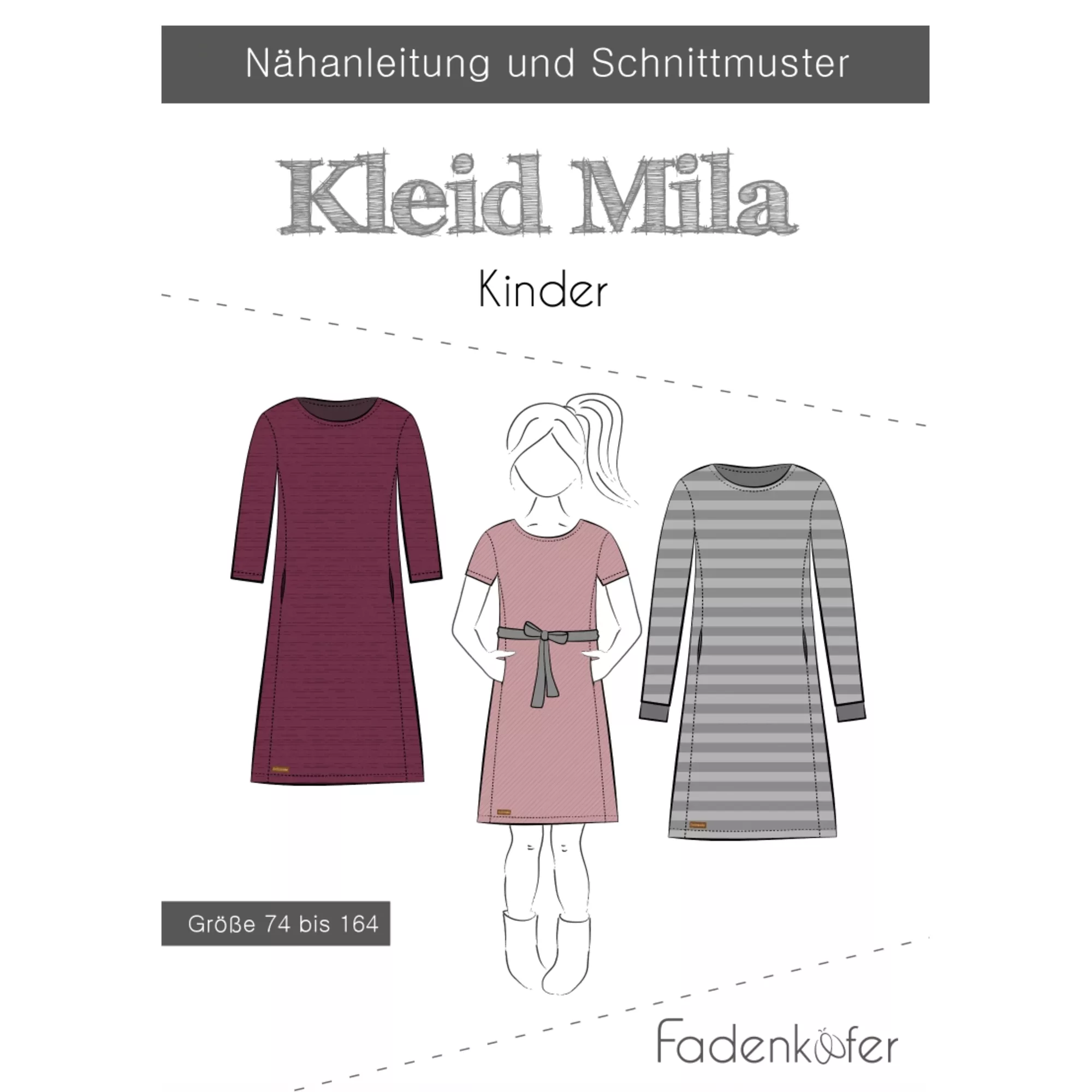 Fadenkäfer Papierschnittmuster Mila