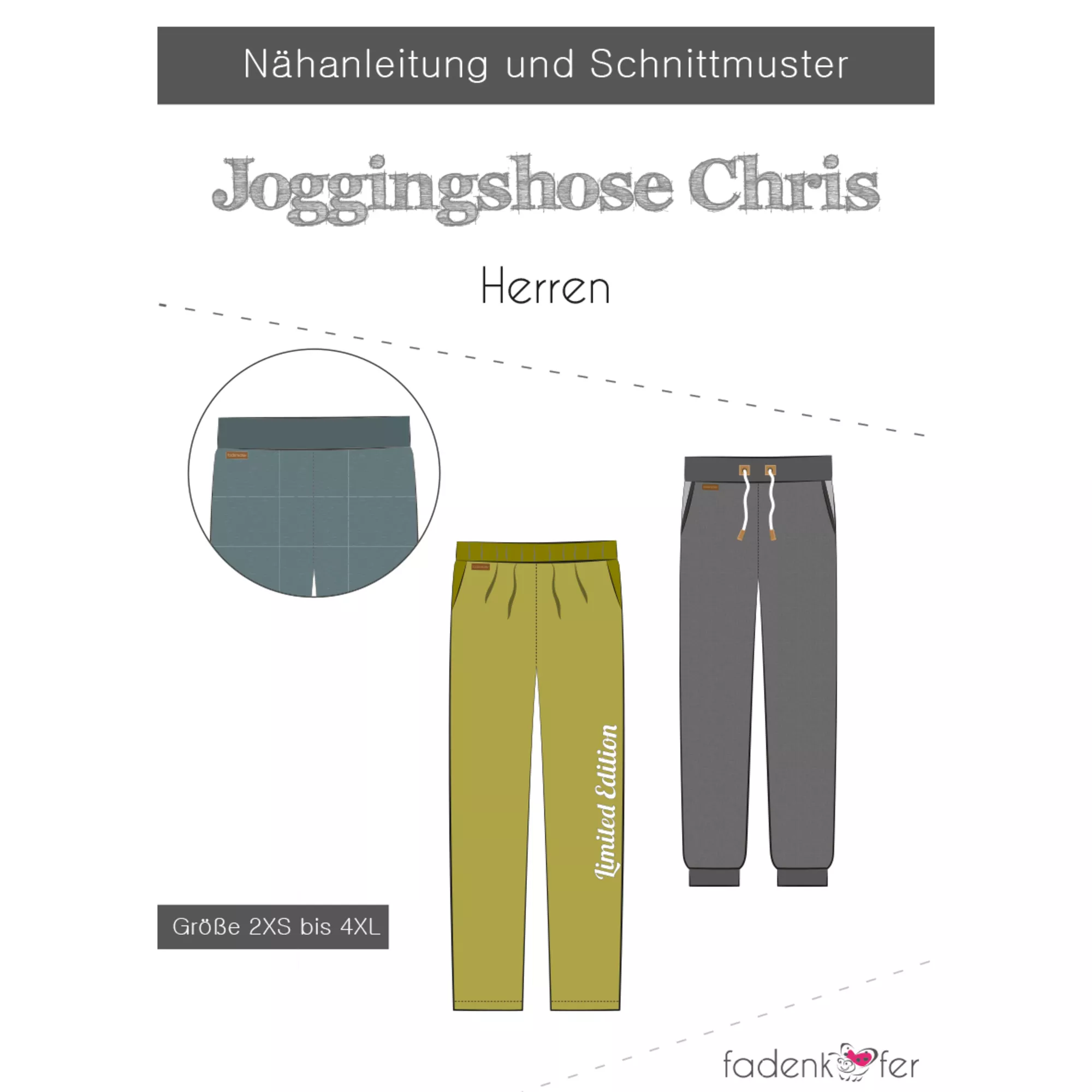 Fadenkäfer Papierschnittmuster Jogginghose