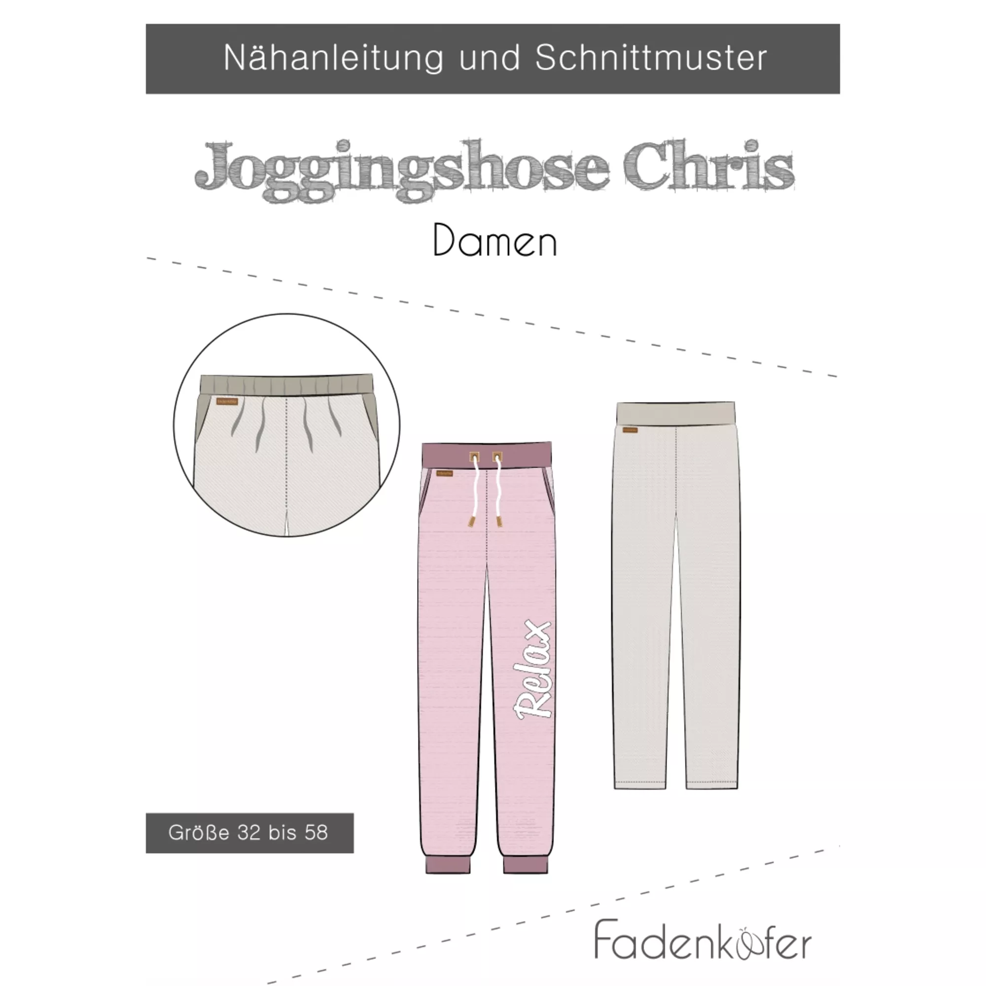 Fadenkäfer Papierschnittmuster Jogginghose
