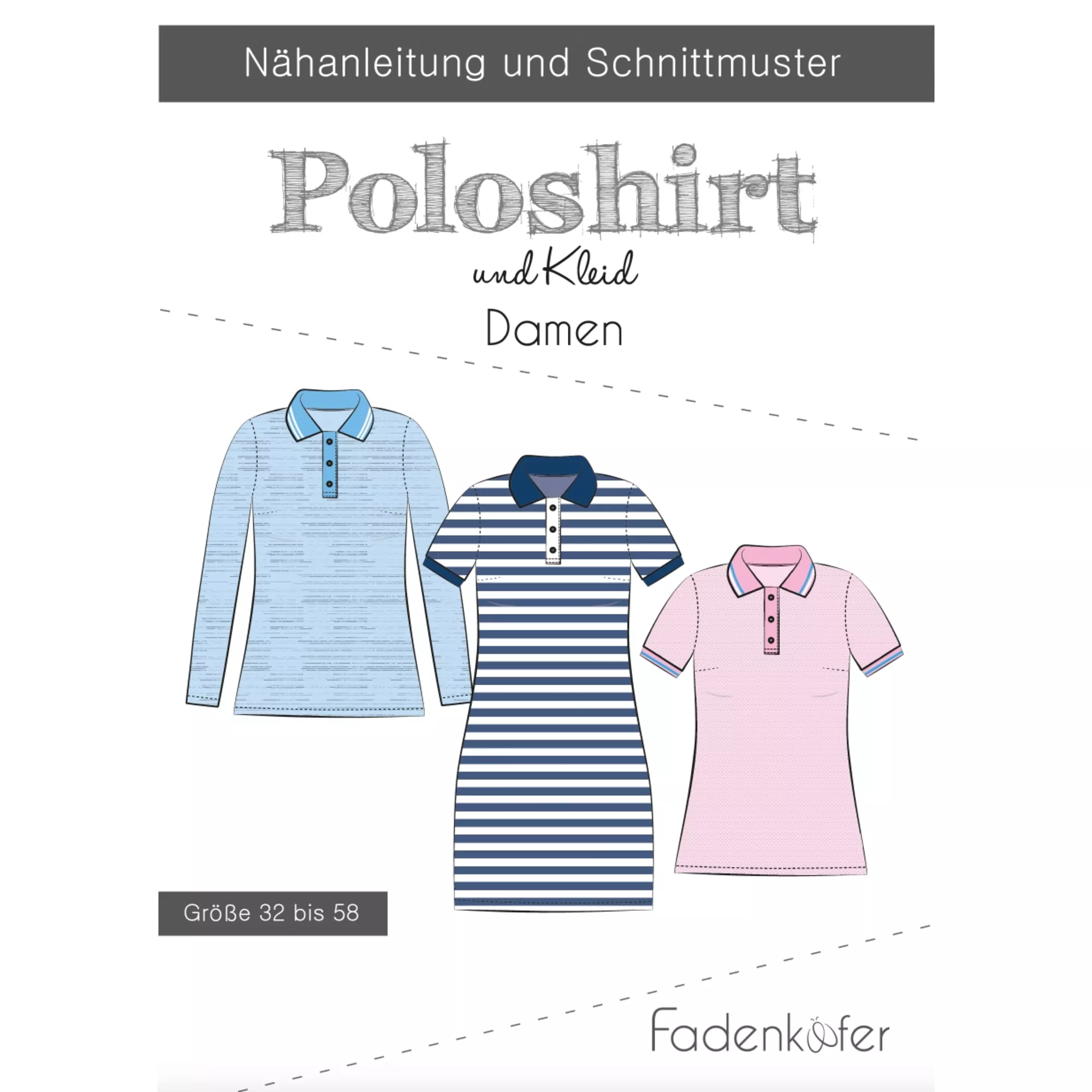Fadenkäfer Papierschnittmuster Poloshirt