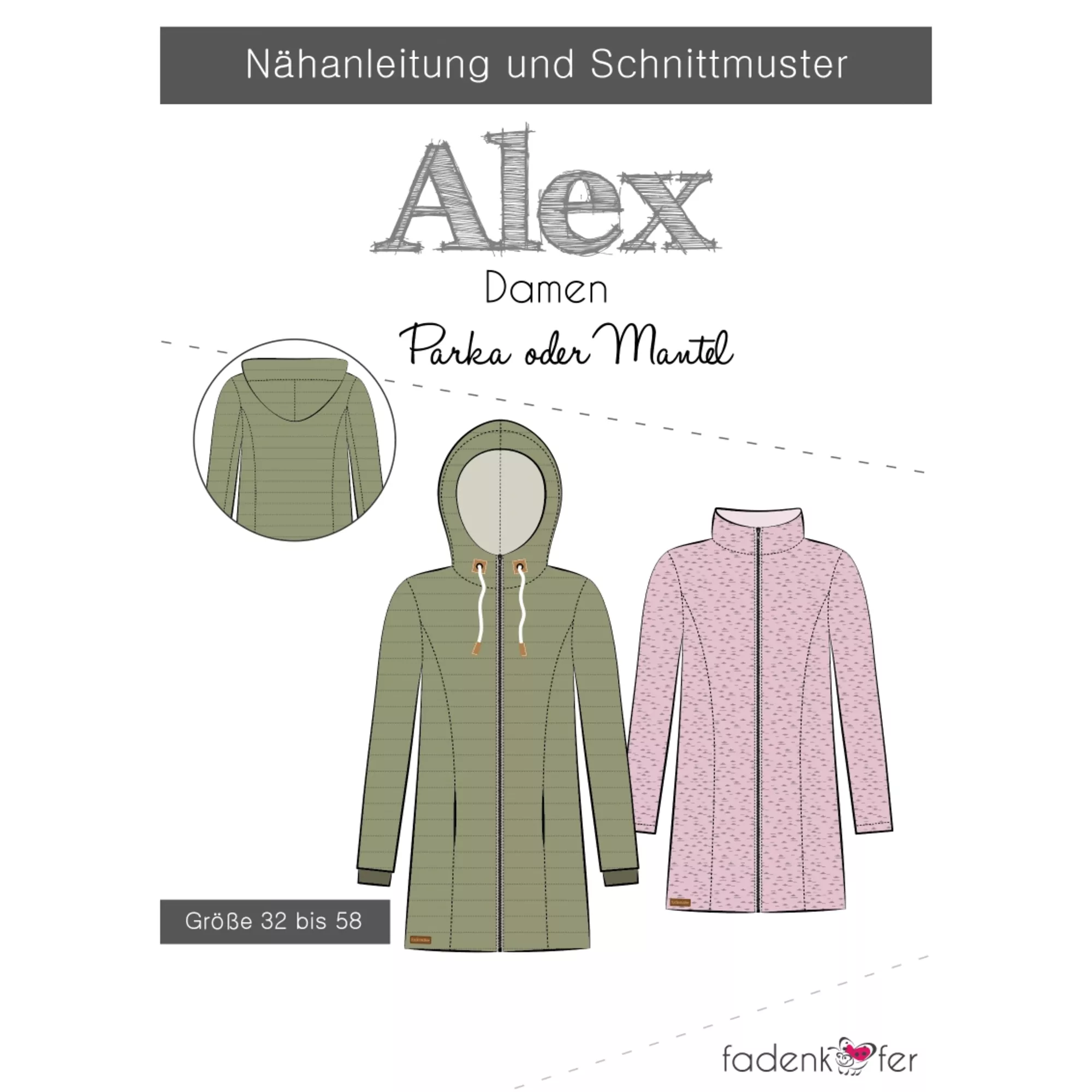 Fadenkäfer Papierschnittmuster Alex