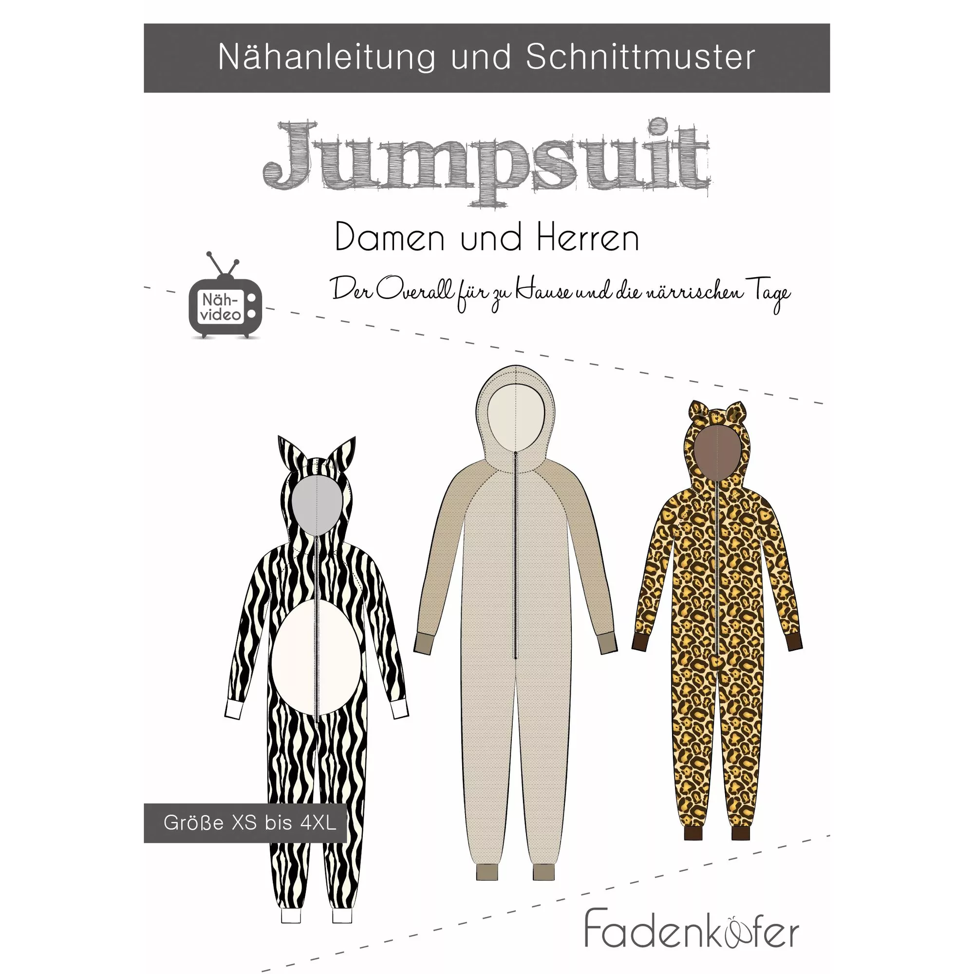 Fadenkäfer Papierschnittmuster Jumpsuit