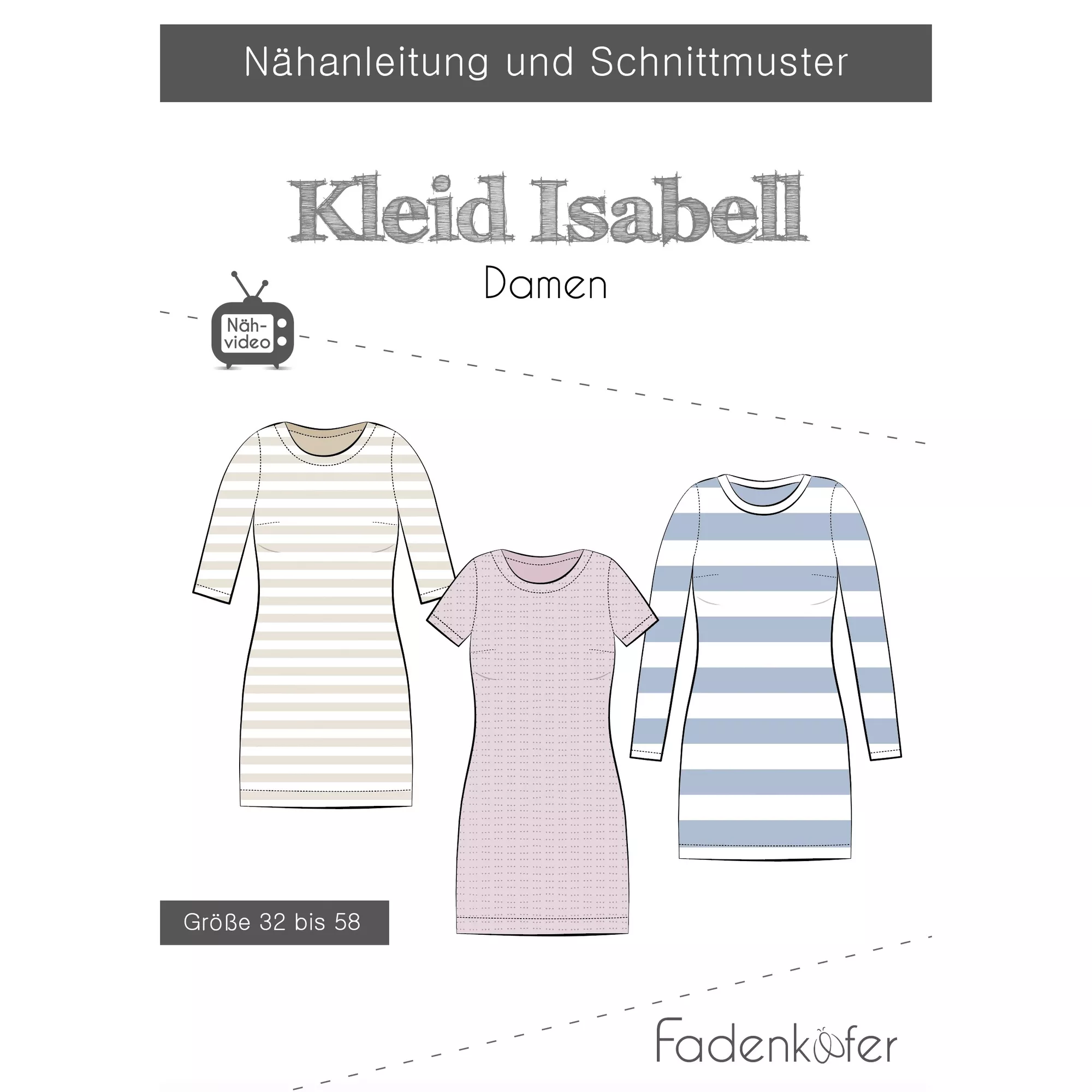 Fadenkäfer Papierschnittmuster Kleid Isabell
