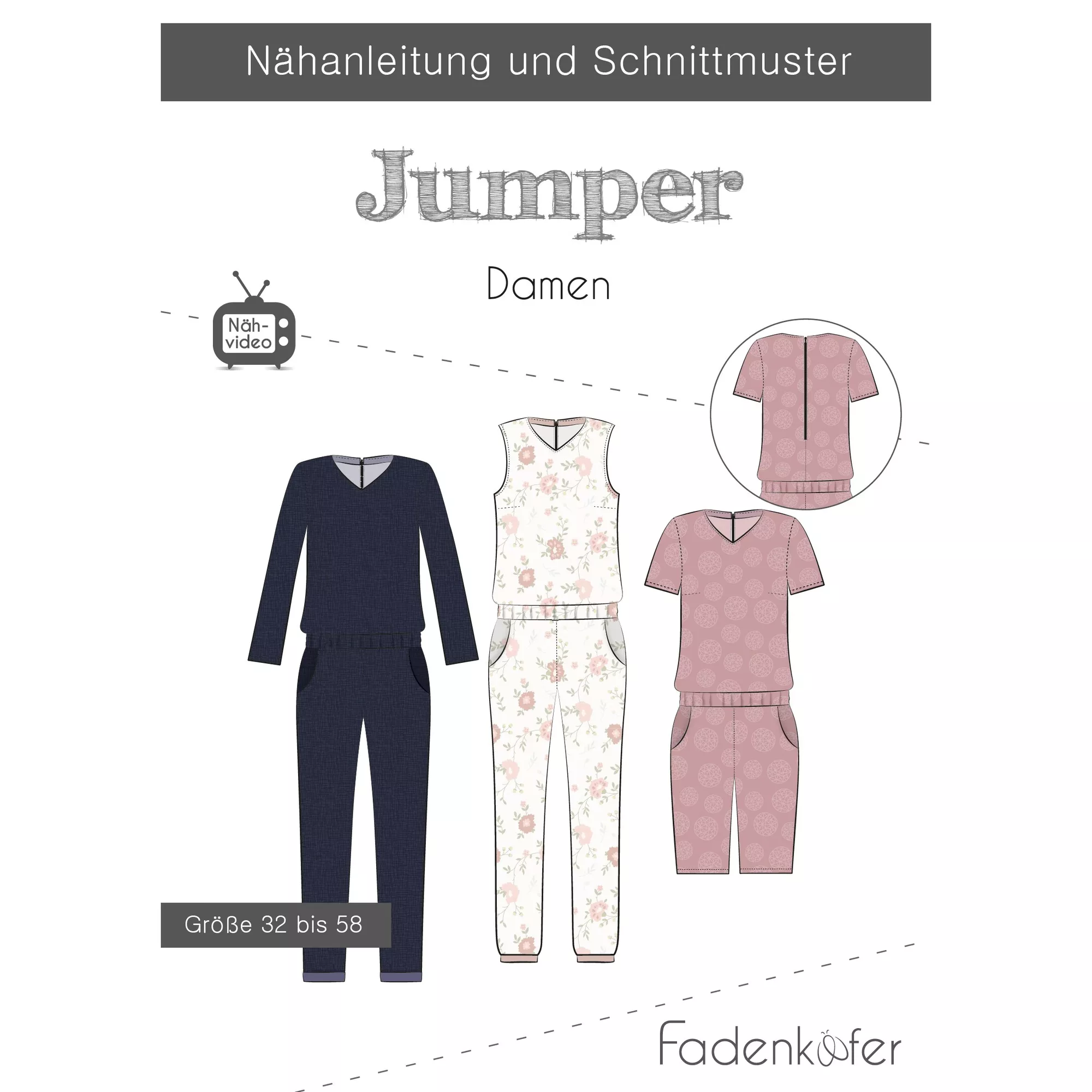 Fadenkäfer Papierschnittmuster Jumper