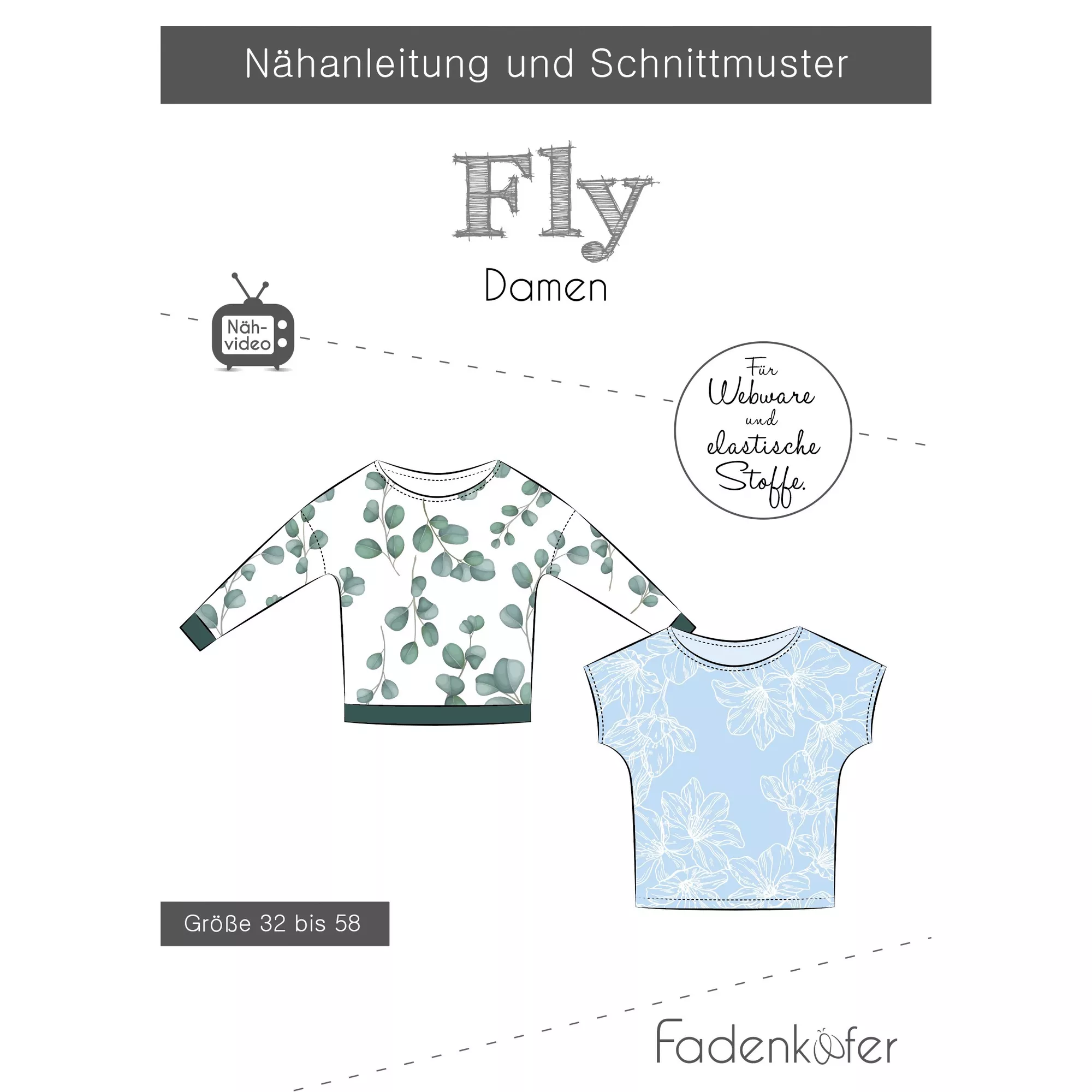 Fadenkäfer Papierschnittmuster Fly