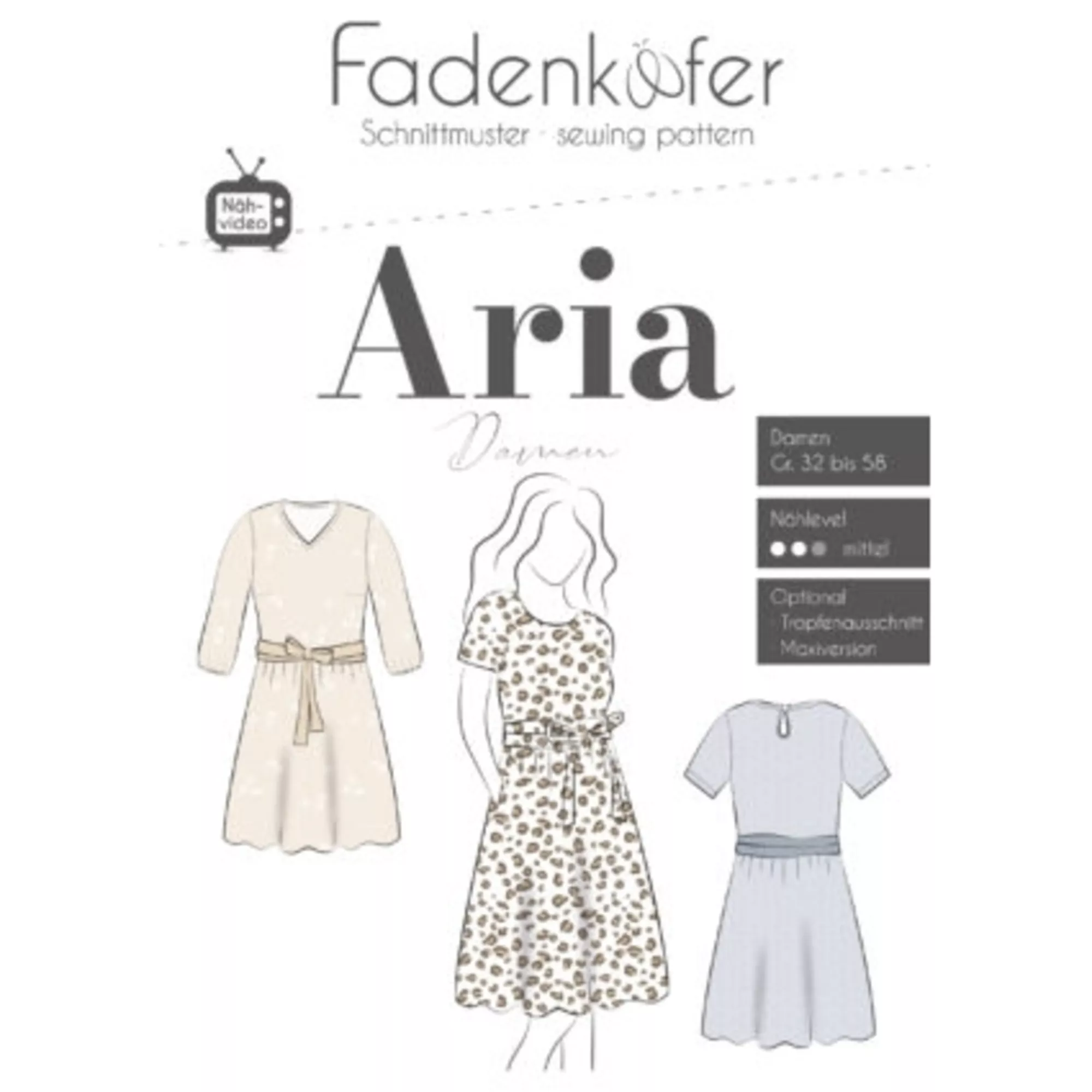 Fadenkäfer Papierschnittmuster Aria