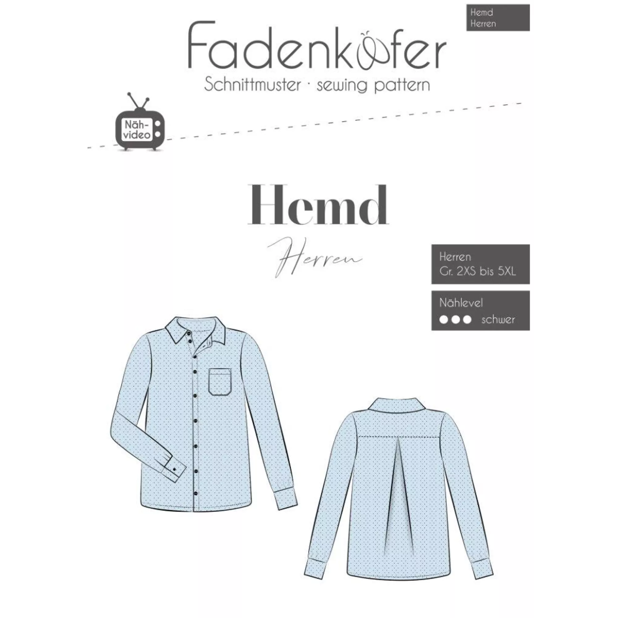 Fadenkäfer Papierschnittmuster Hemd