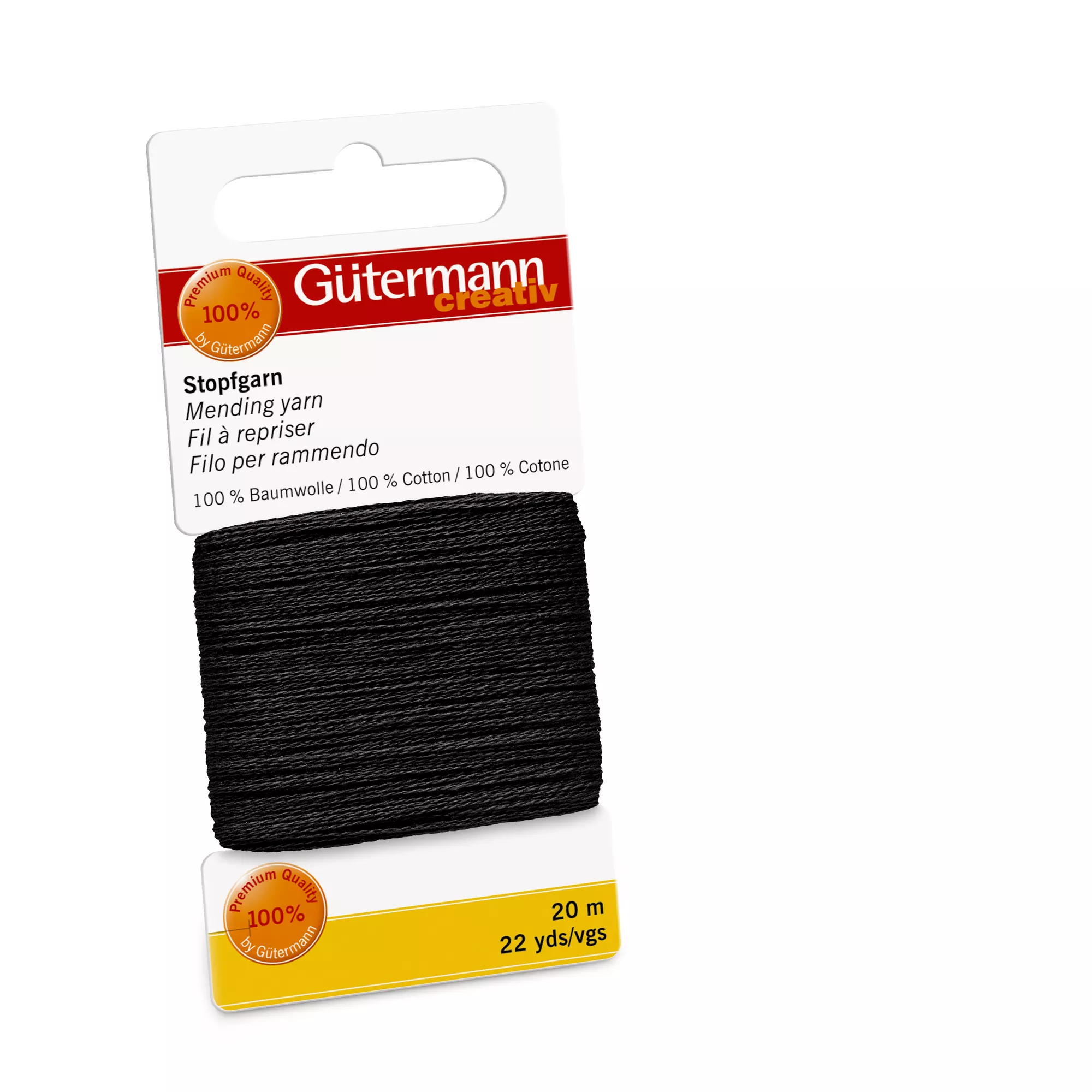 Gütermann Stopfgarn, schwarz