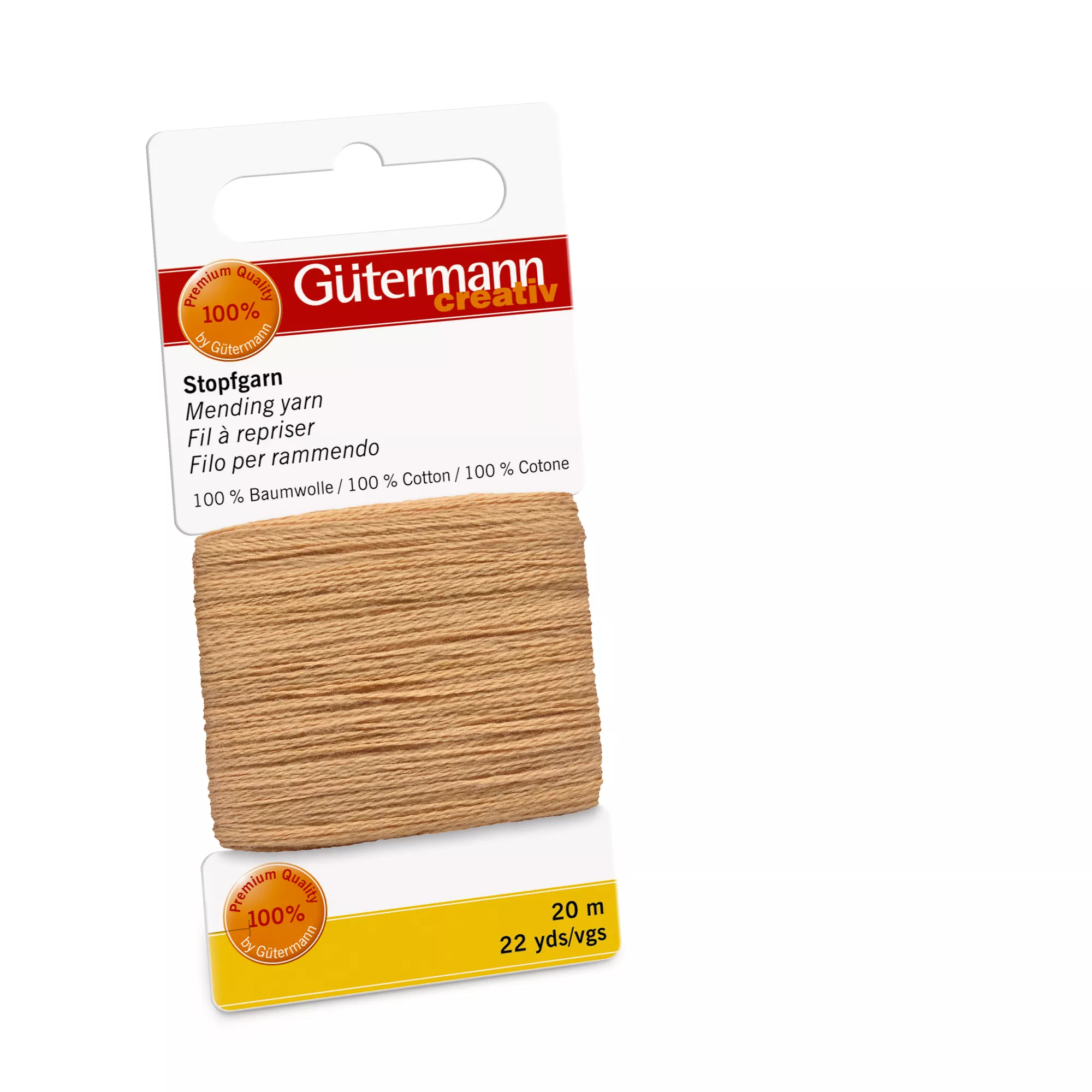 Gütermann Stopfgarn, hellbraun