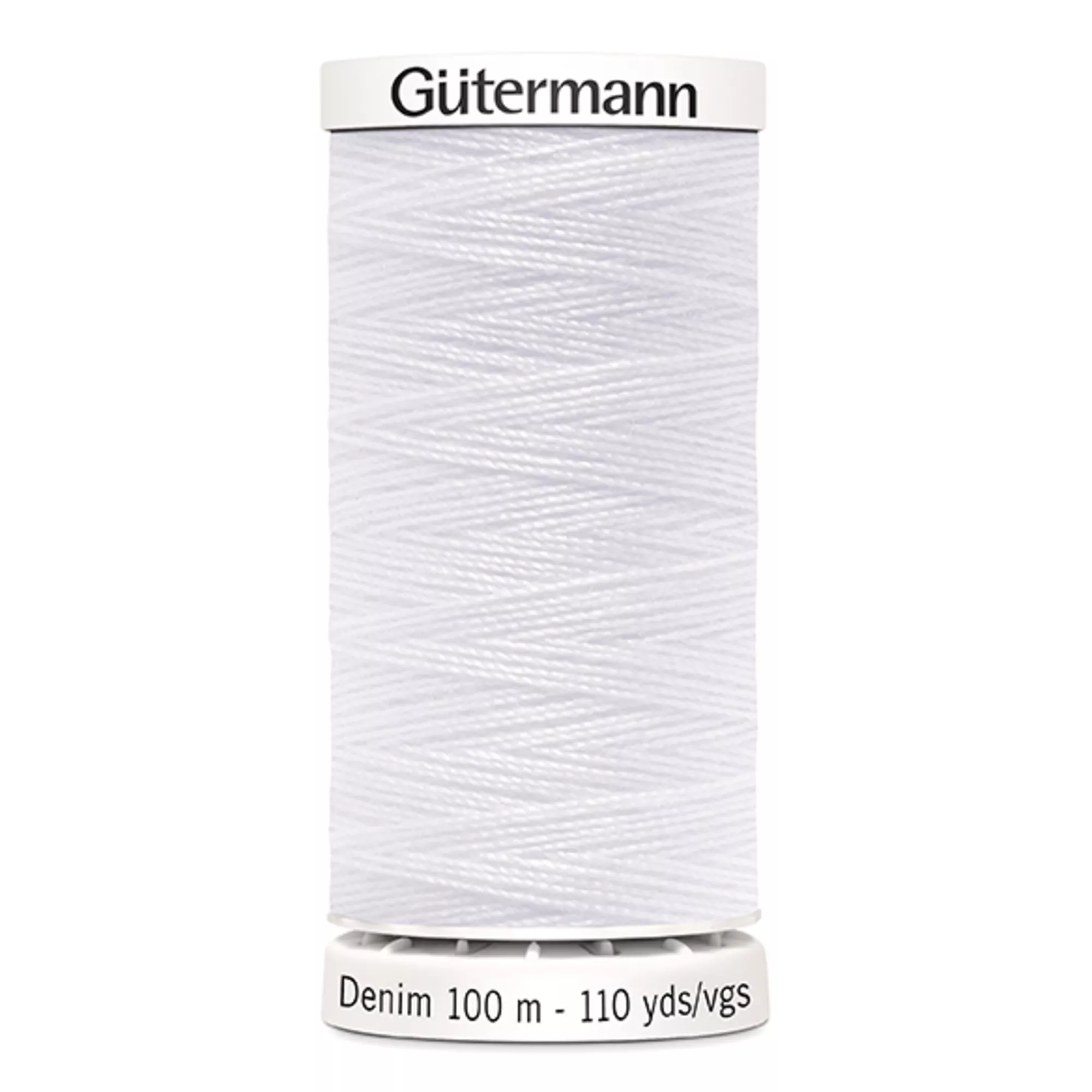 Gütermann Nähfaden Denim Jeans, weiss