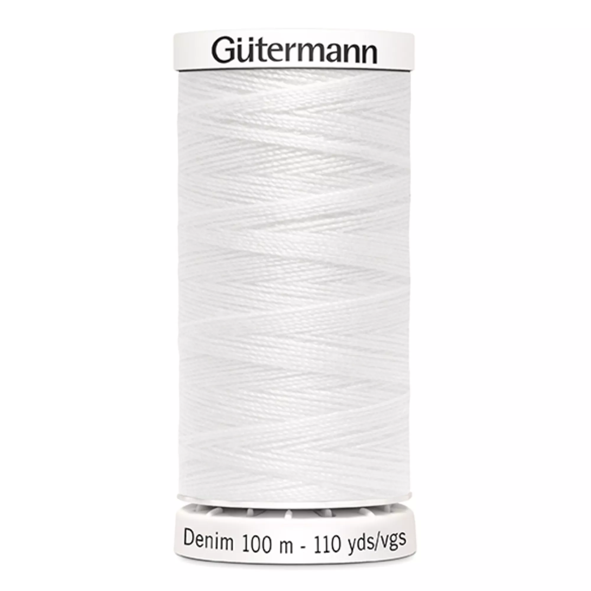 Gütermann Nähfaden Denim Jeans, weiss