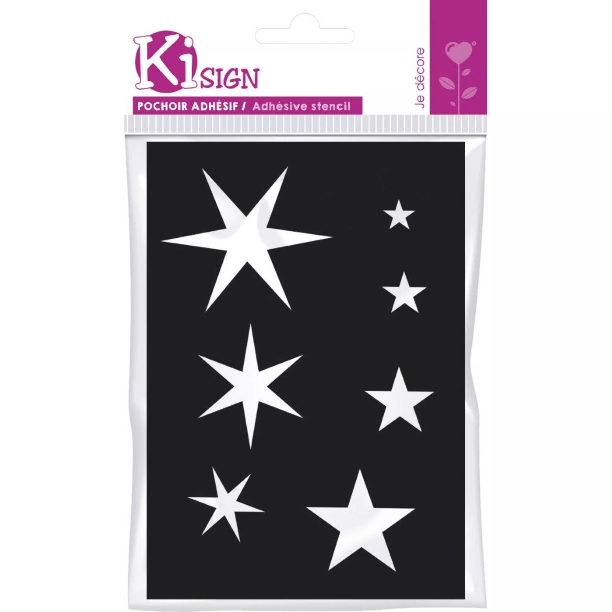 Graine Créative Klebe-Schablone Sterne