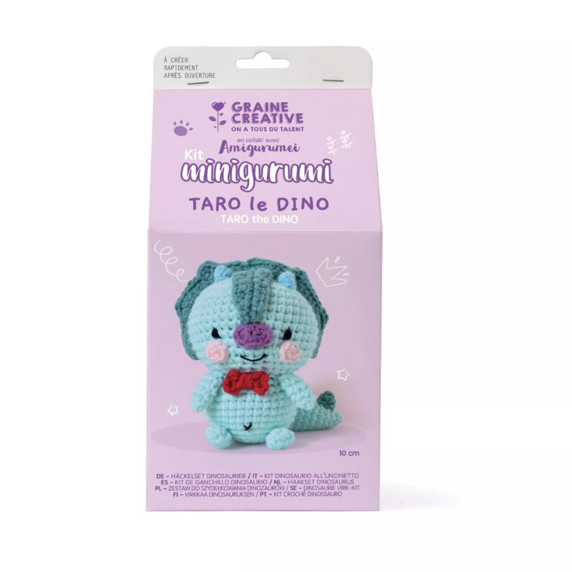 Graine Créative Minigurumi-Kit Dinosaurier