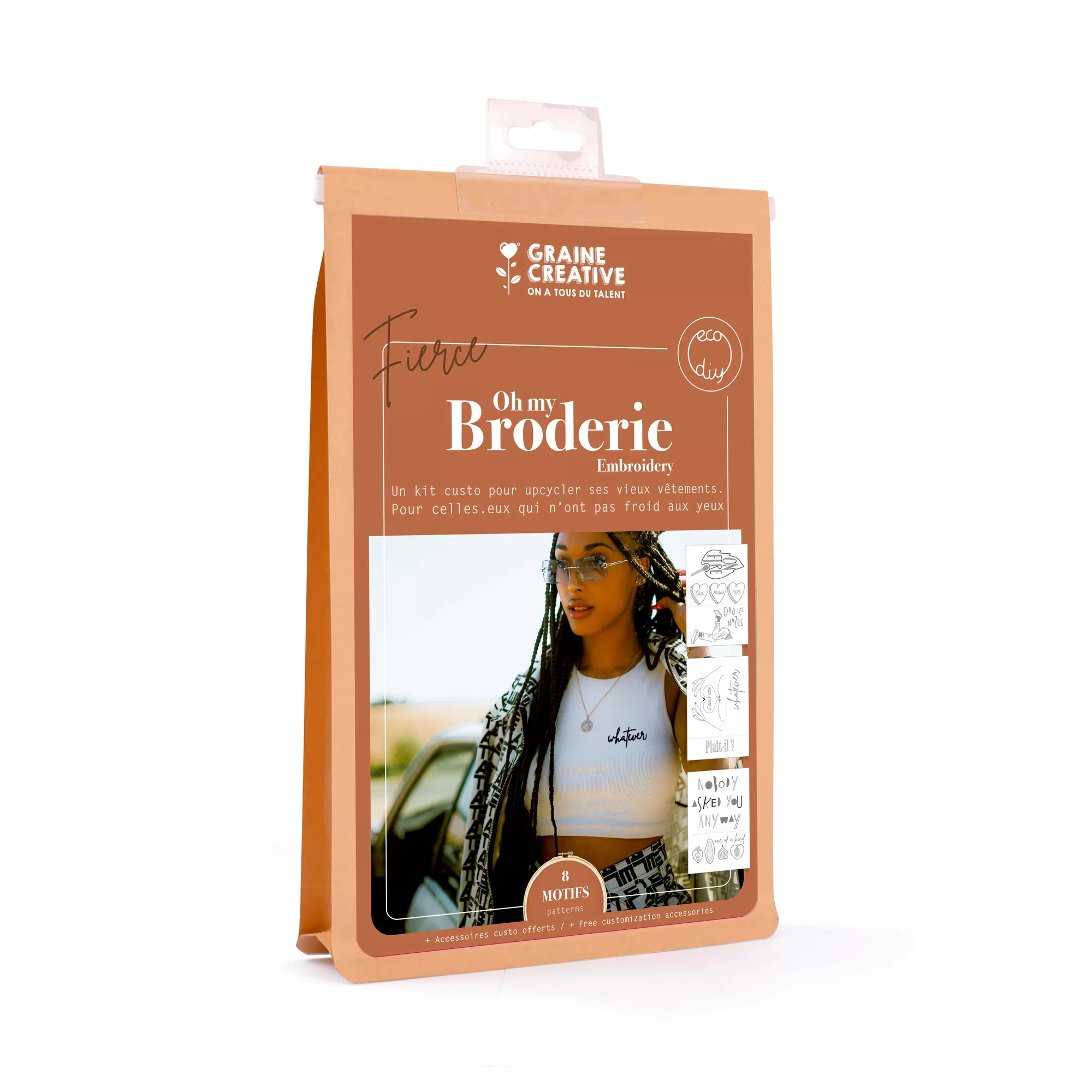 Graine Créative Stickset für Kleidung „Fierce“