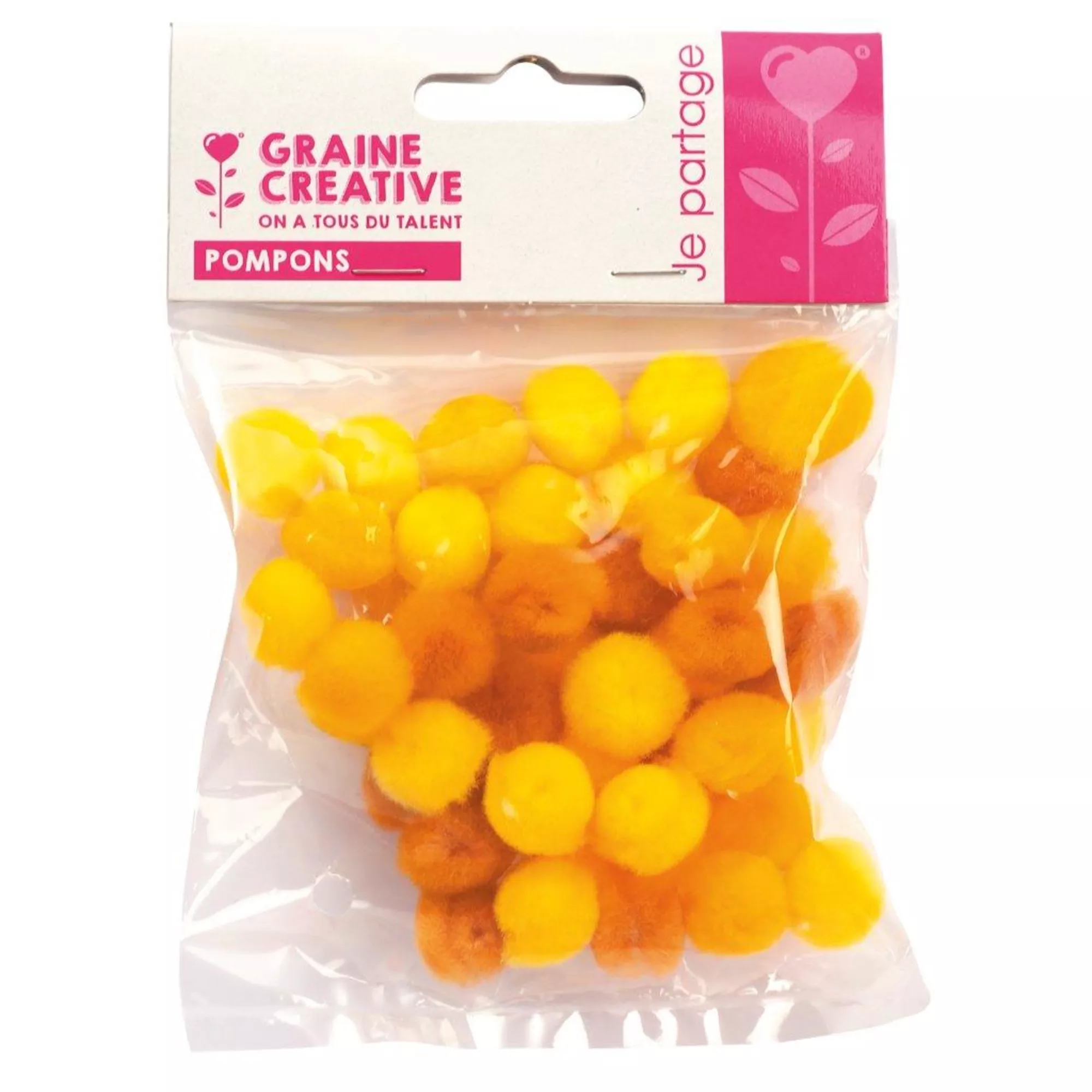 Graine Créative Pompons, Gelbtöne