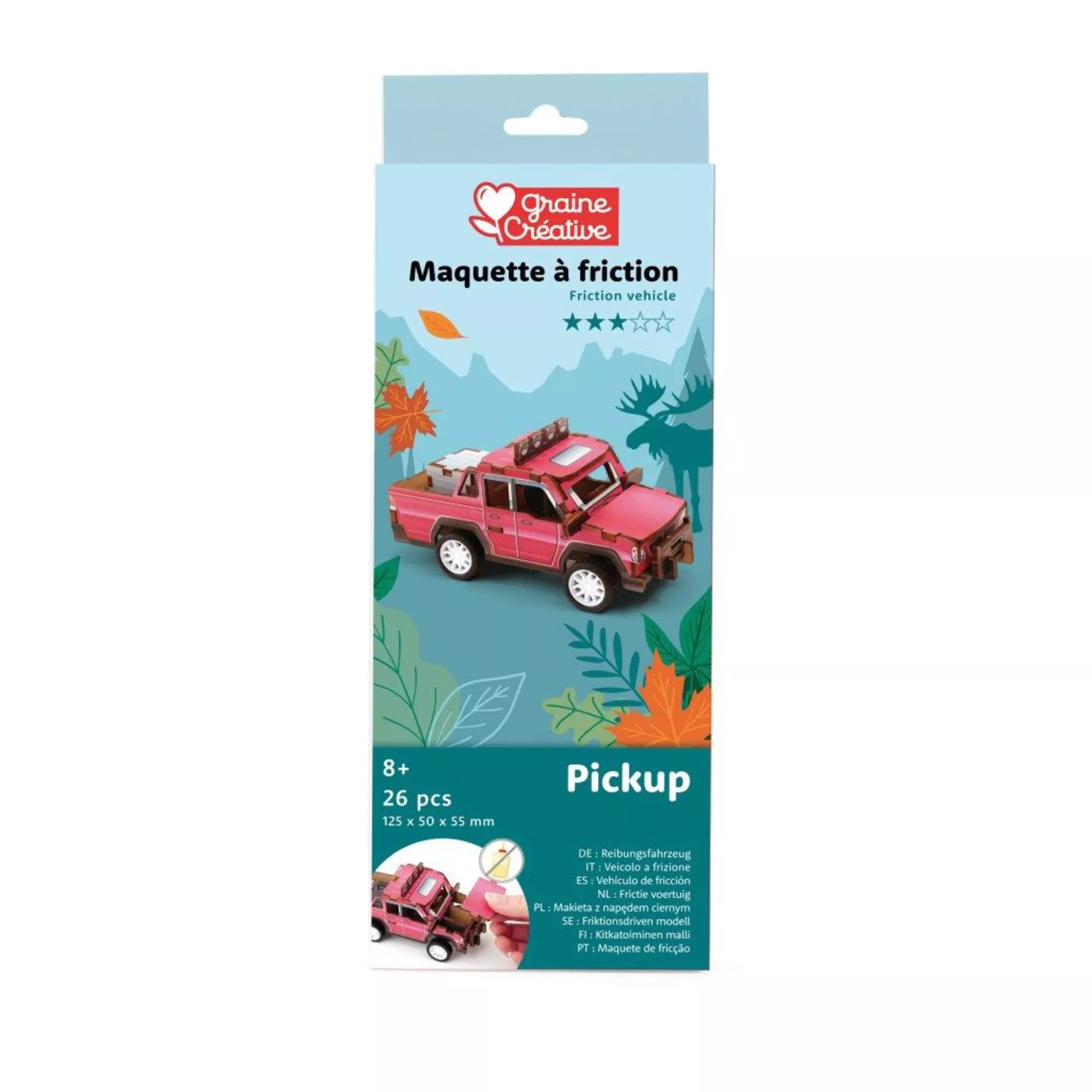 Graine Créative 3D-Holzmodell ,Pick-up