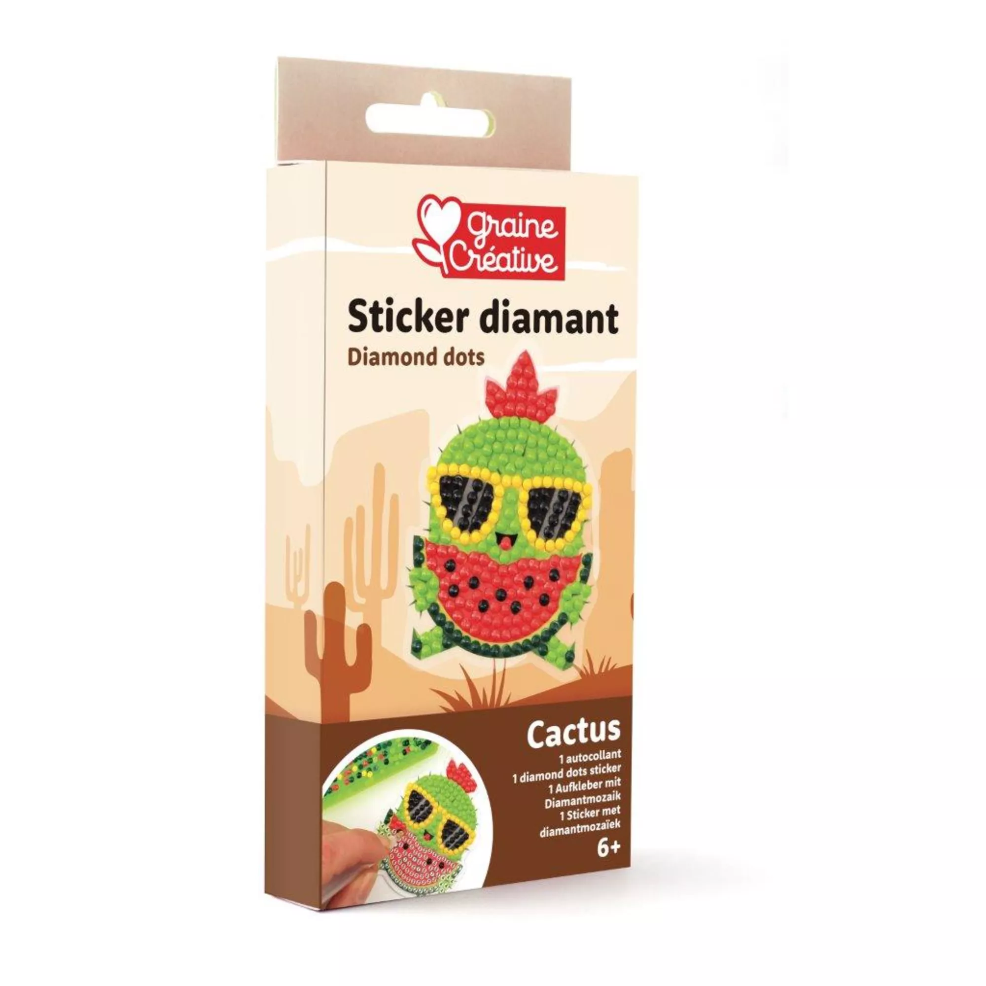 Graine Créative Diamond Dots Set Kaktus