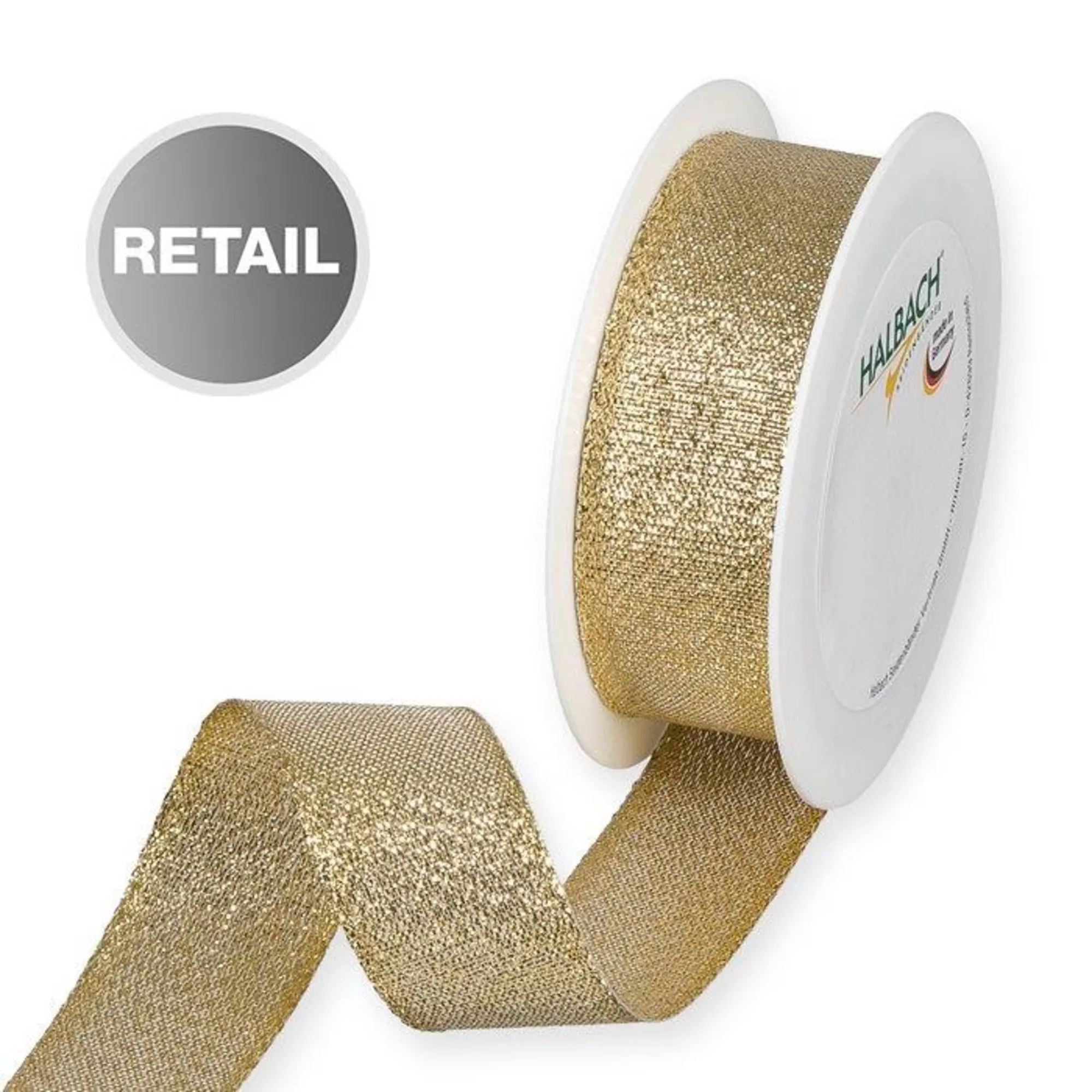 Halbach Lurexband, gold