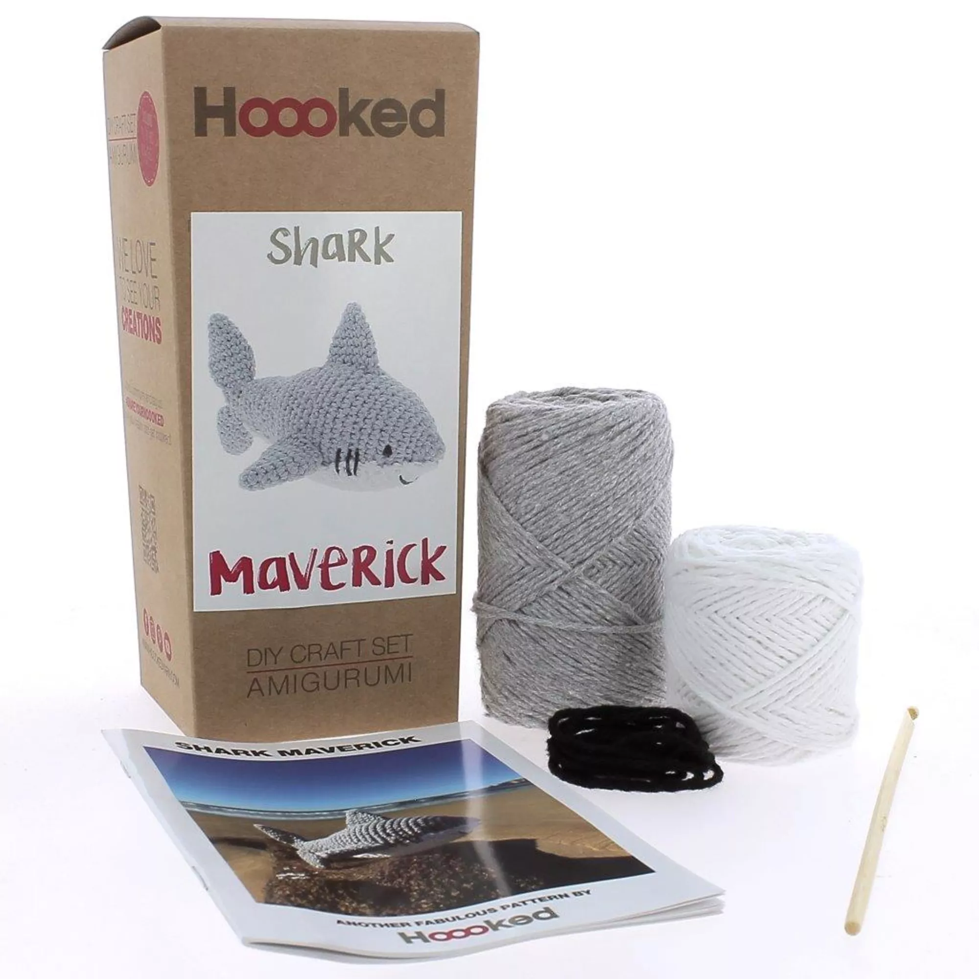 Hoooked DIY Häkel-Set, Eco Barbante, Shark Maverick