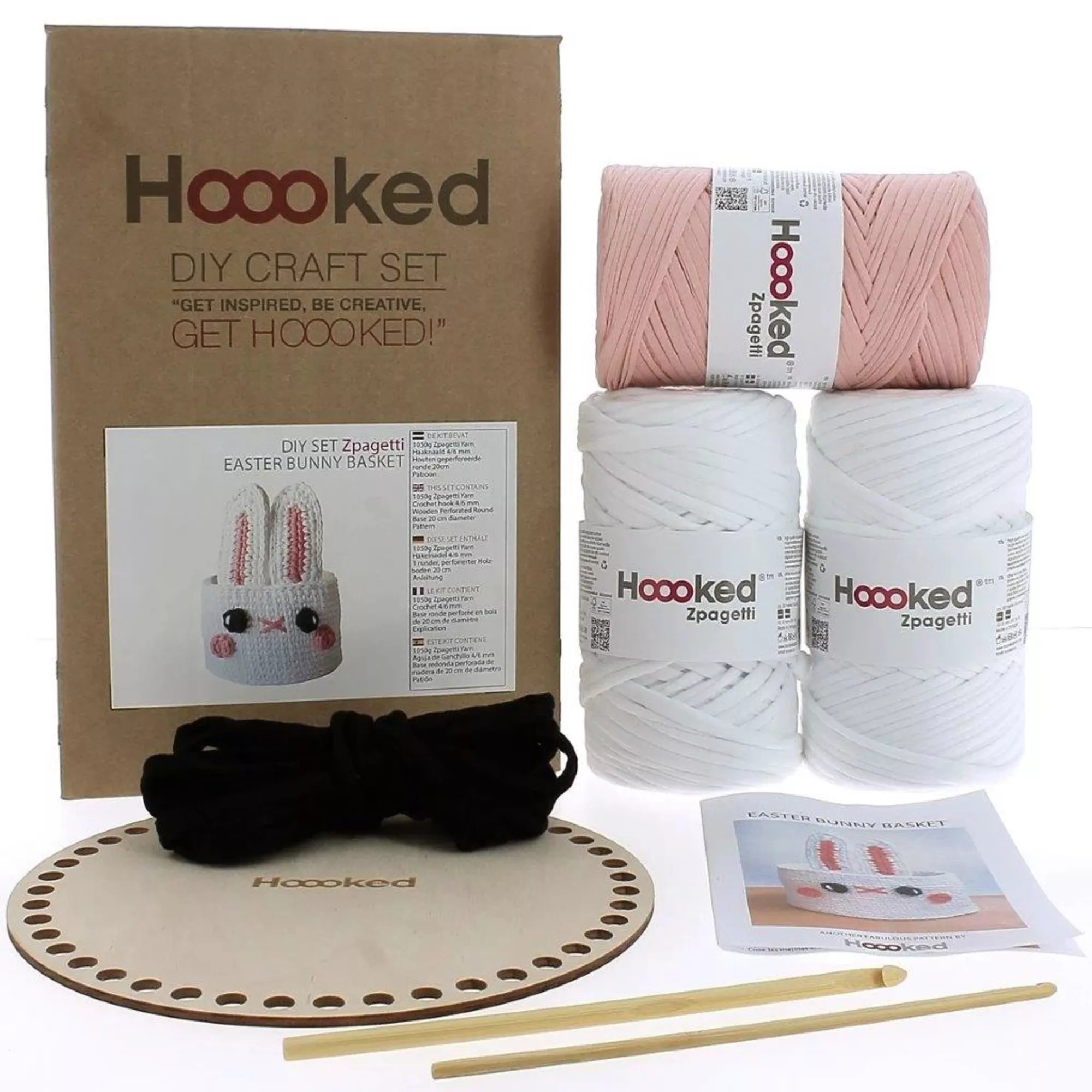 Hoooked DIY Häkel-Set, Zpagetti, Bunny Basket